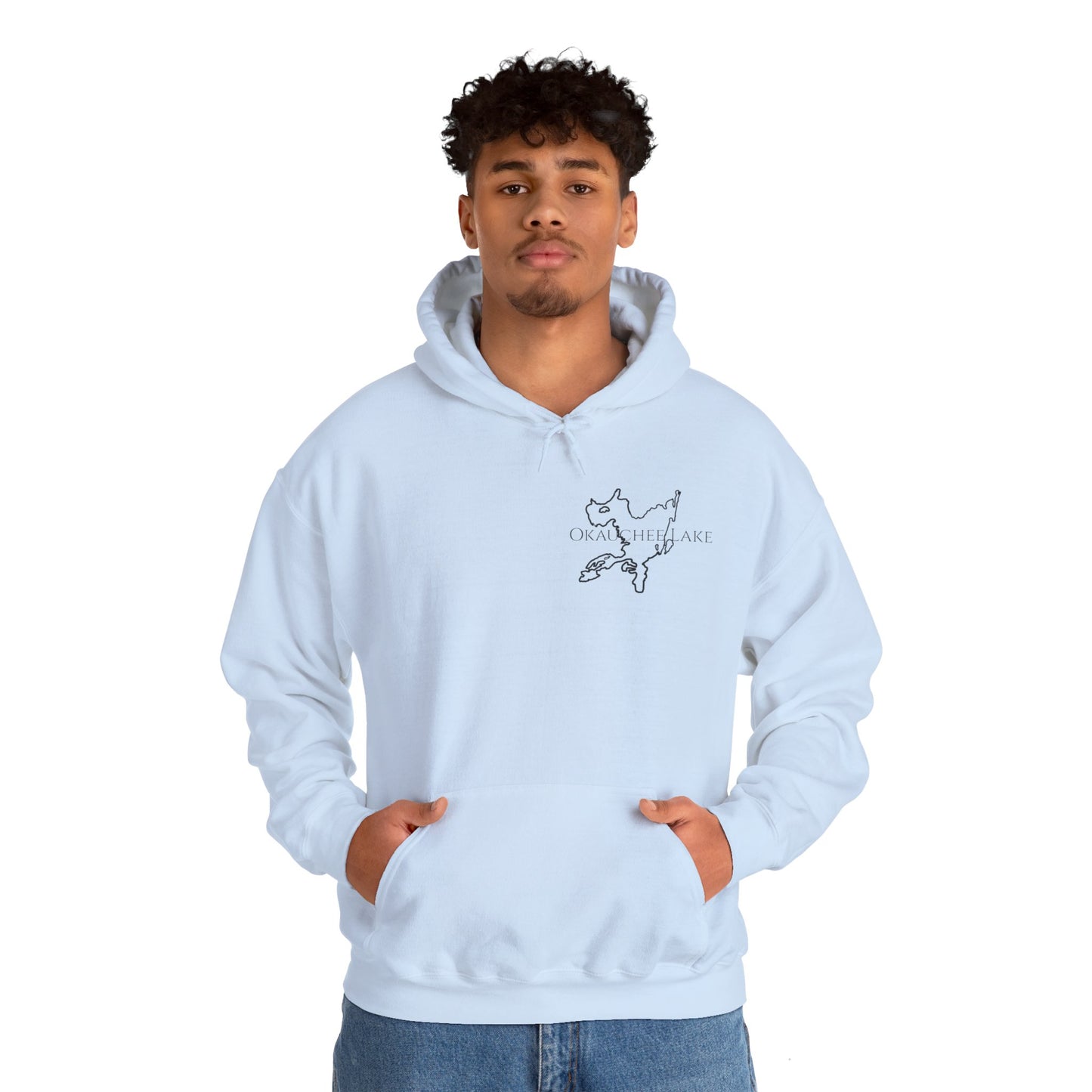 Unisex Heavy Blend Hooded Sweatshirt (Trolling Motor Fishing, Bite or Beer Design)