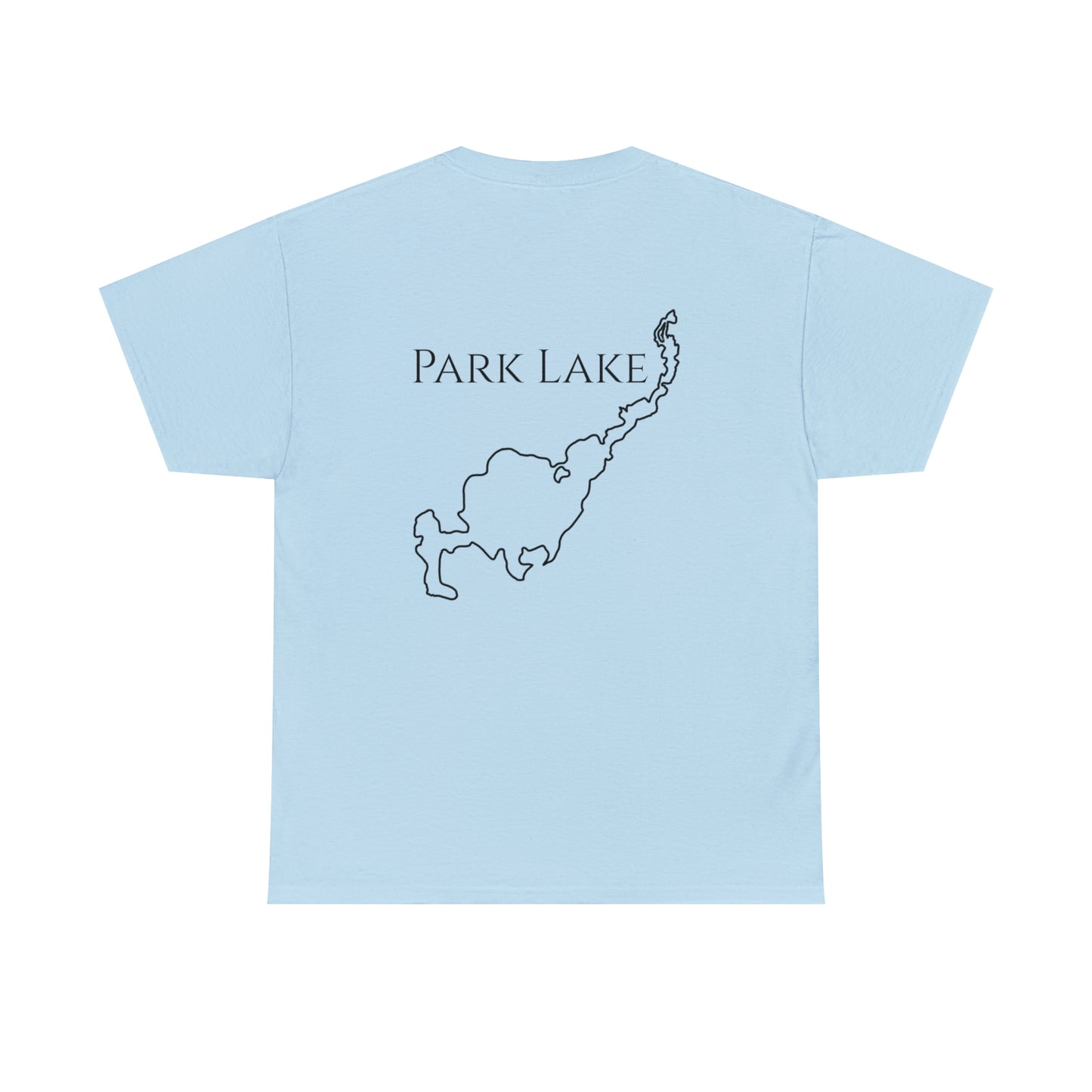 Paddle Board Girl - Park Lake Unisex Heavy Tee Shirt