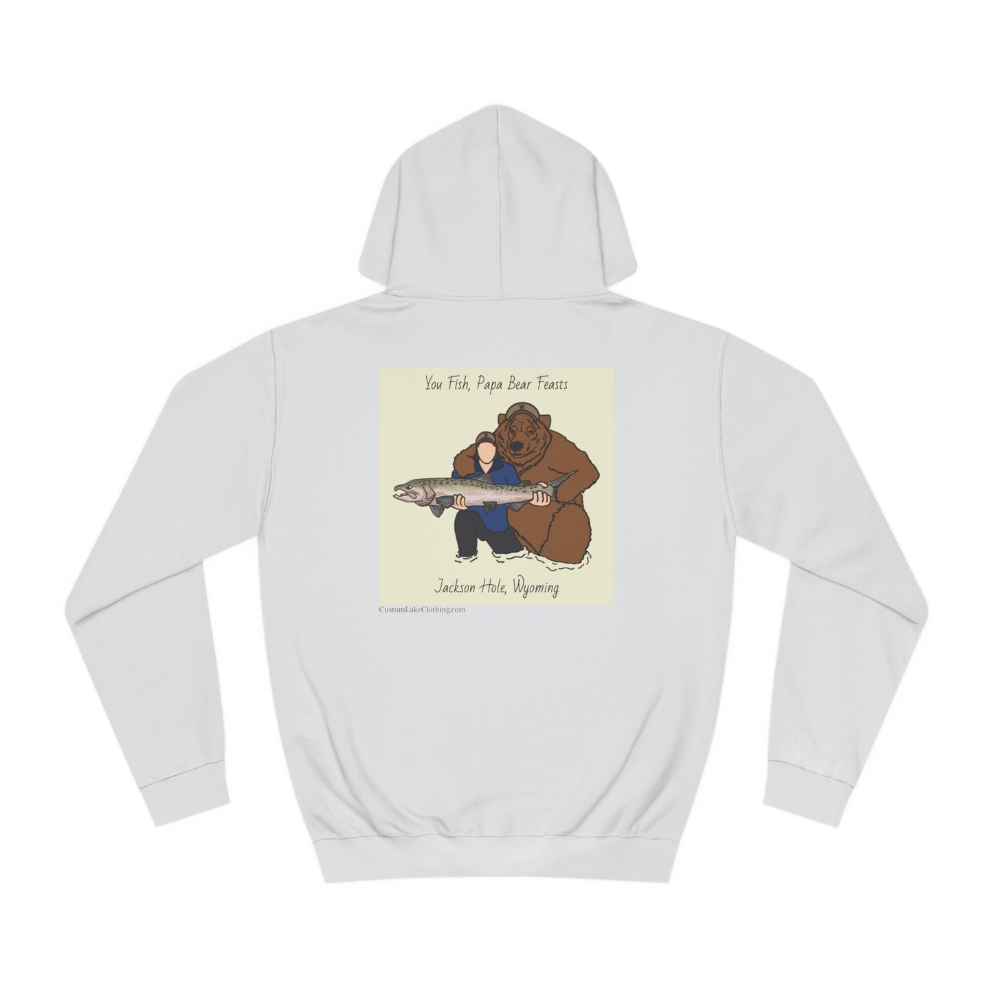 Papa Bear Basic - Jackson Hole Wyoming - Medium Weight Hoodie
