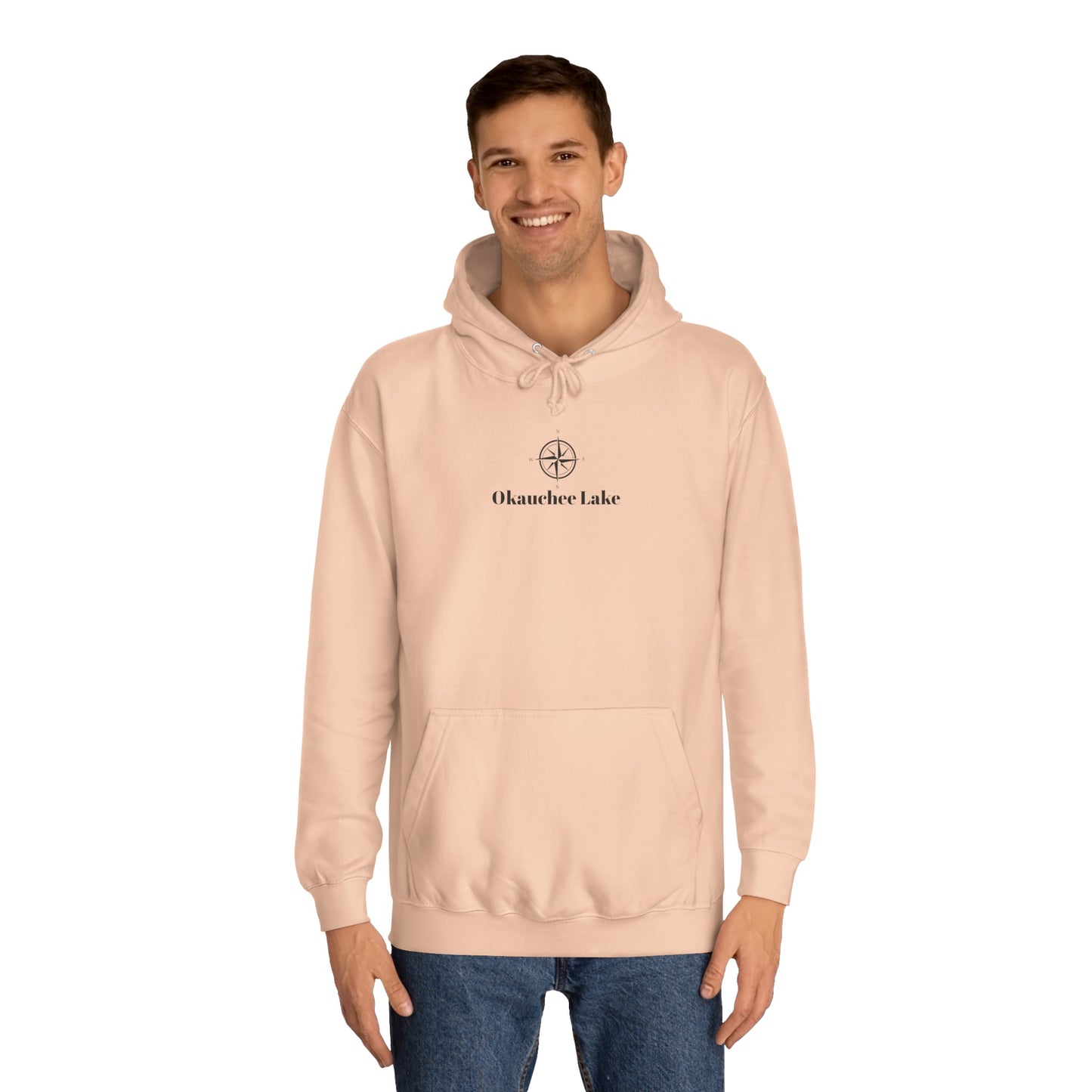Okauchee Lake Compass Rose Medium Weight Hoodie