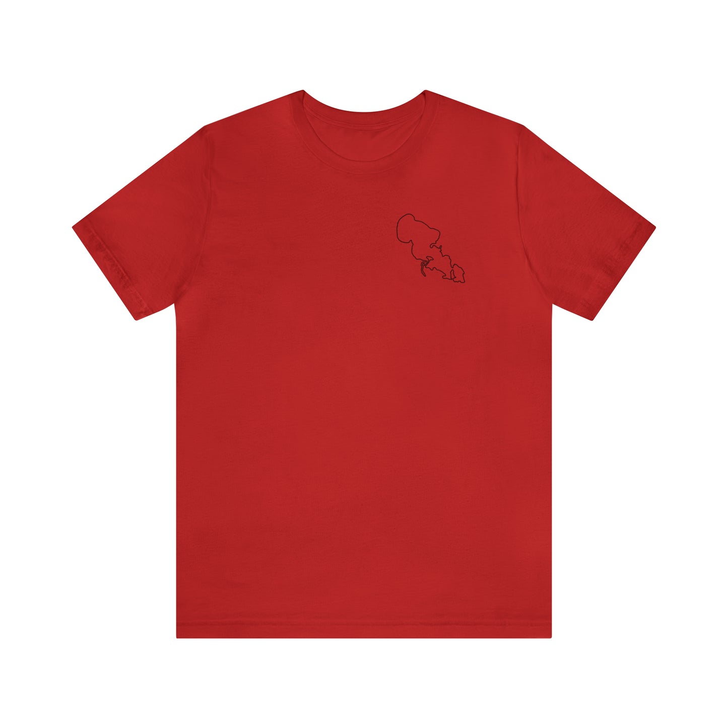 Wisconsin Sailing - Lac LaBelle Unisex Lightweight Short Sleeve Tee