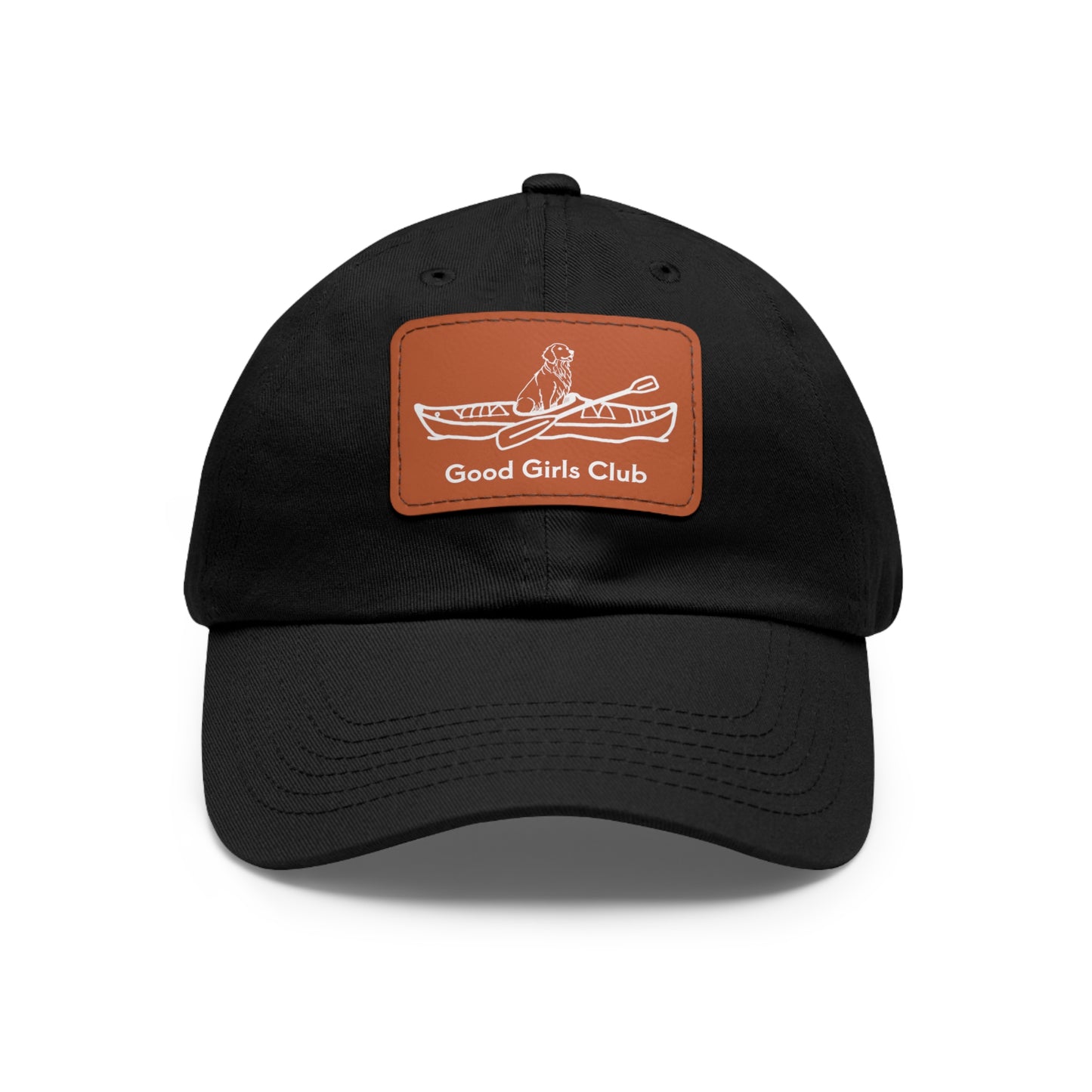 Good Girls Club Golden Retriever Kayak Dog - Hat with Leather Patch