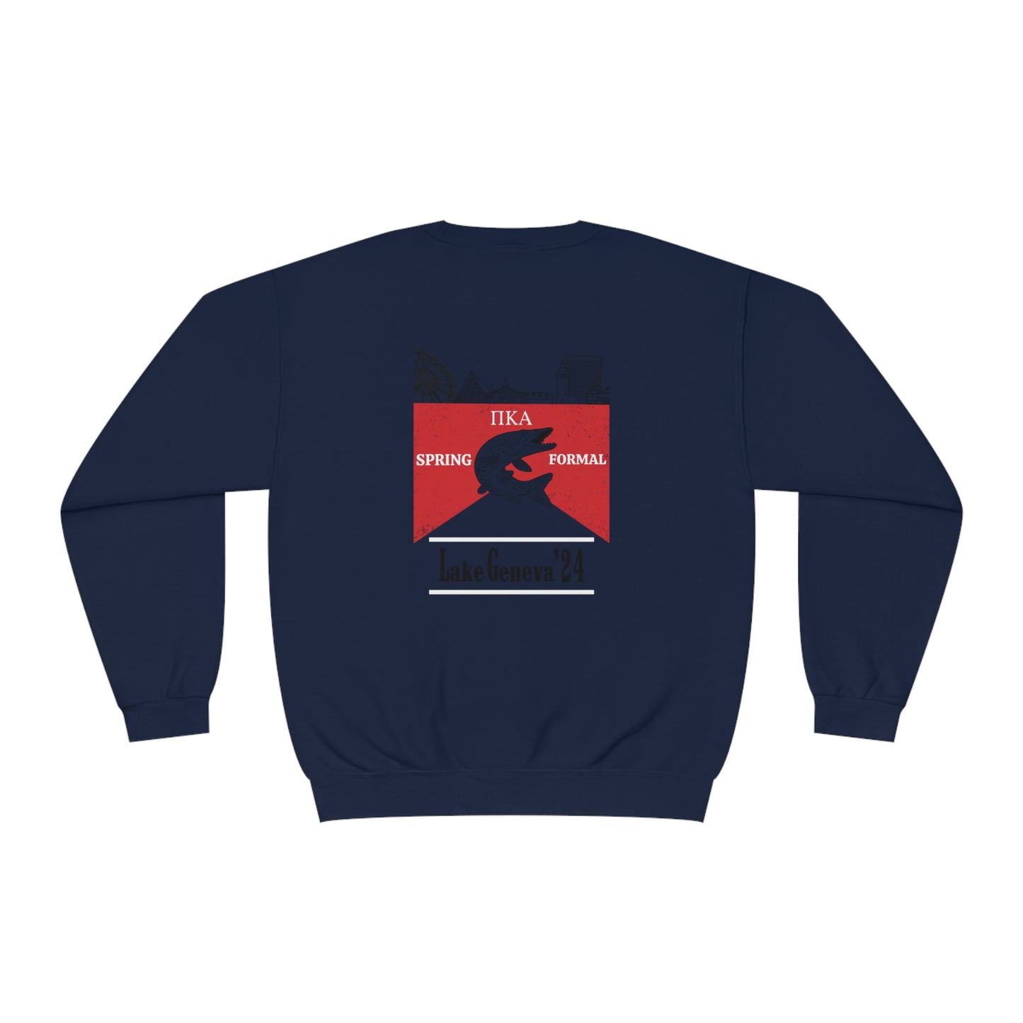 Copy of Pike Mockup 1 Crewneck Sweatshirt budwiser red