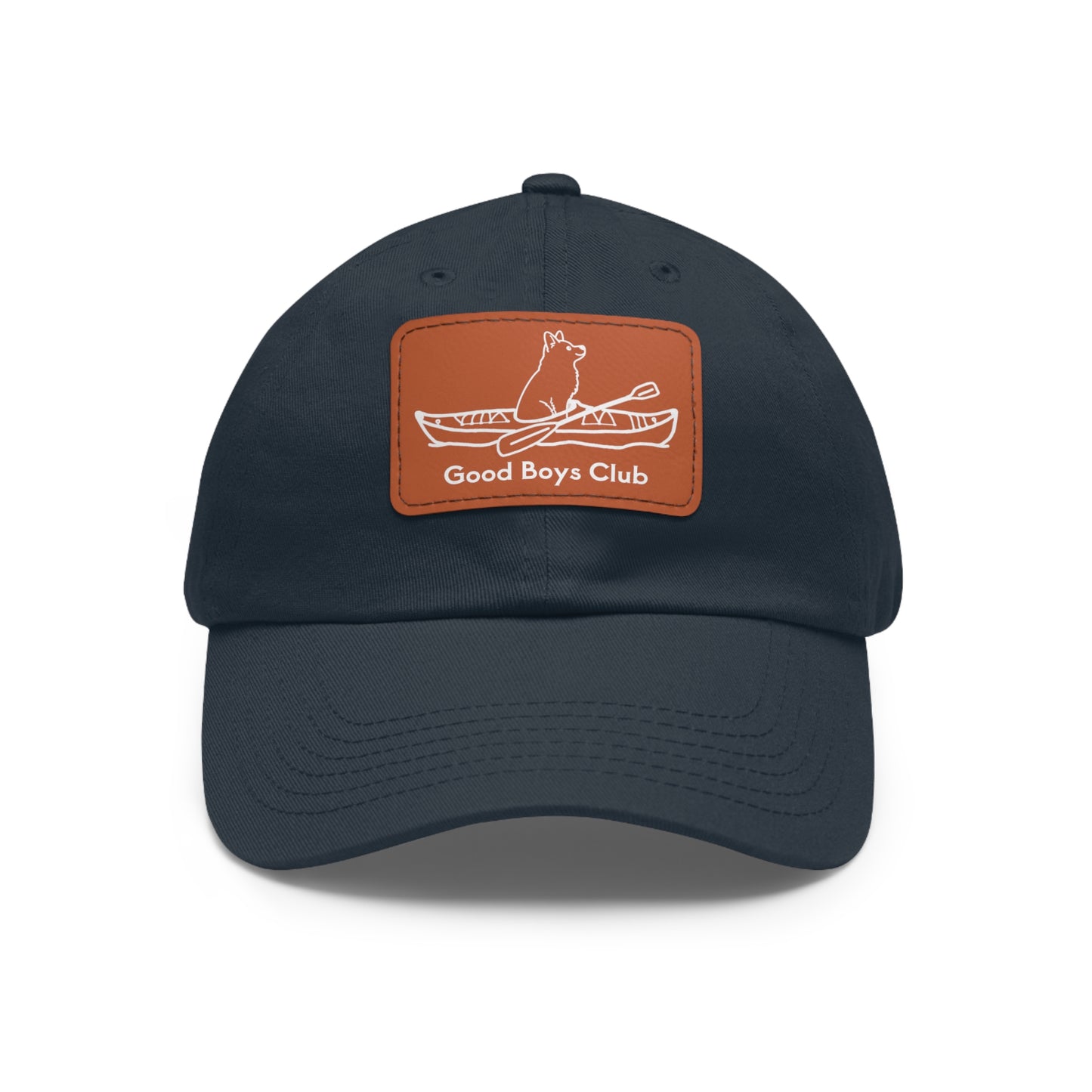 Good Boys Club Husky Kayak Dog - Hat with Leather Patch