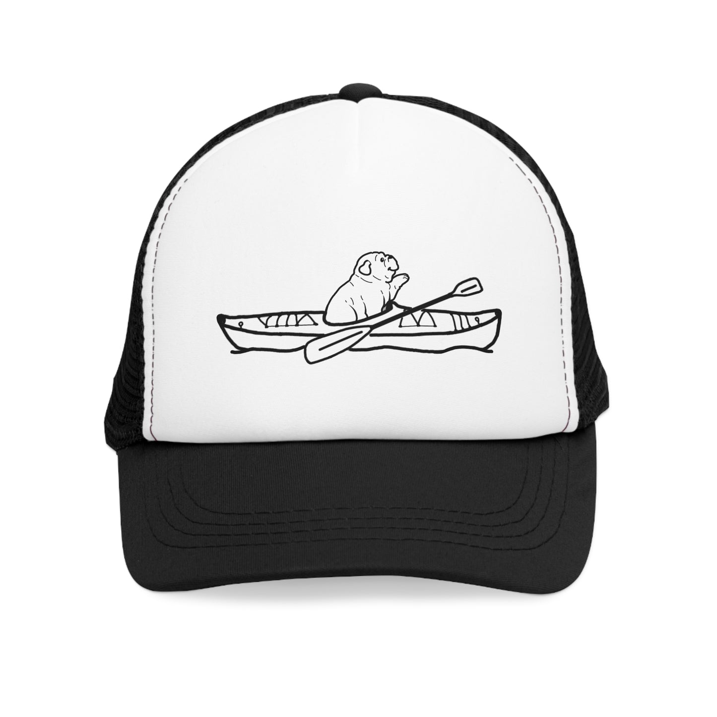 Kayak Dog English Bulldog - Mesh Trucker Cap