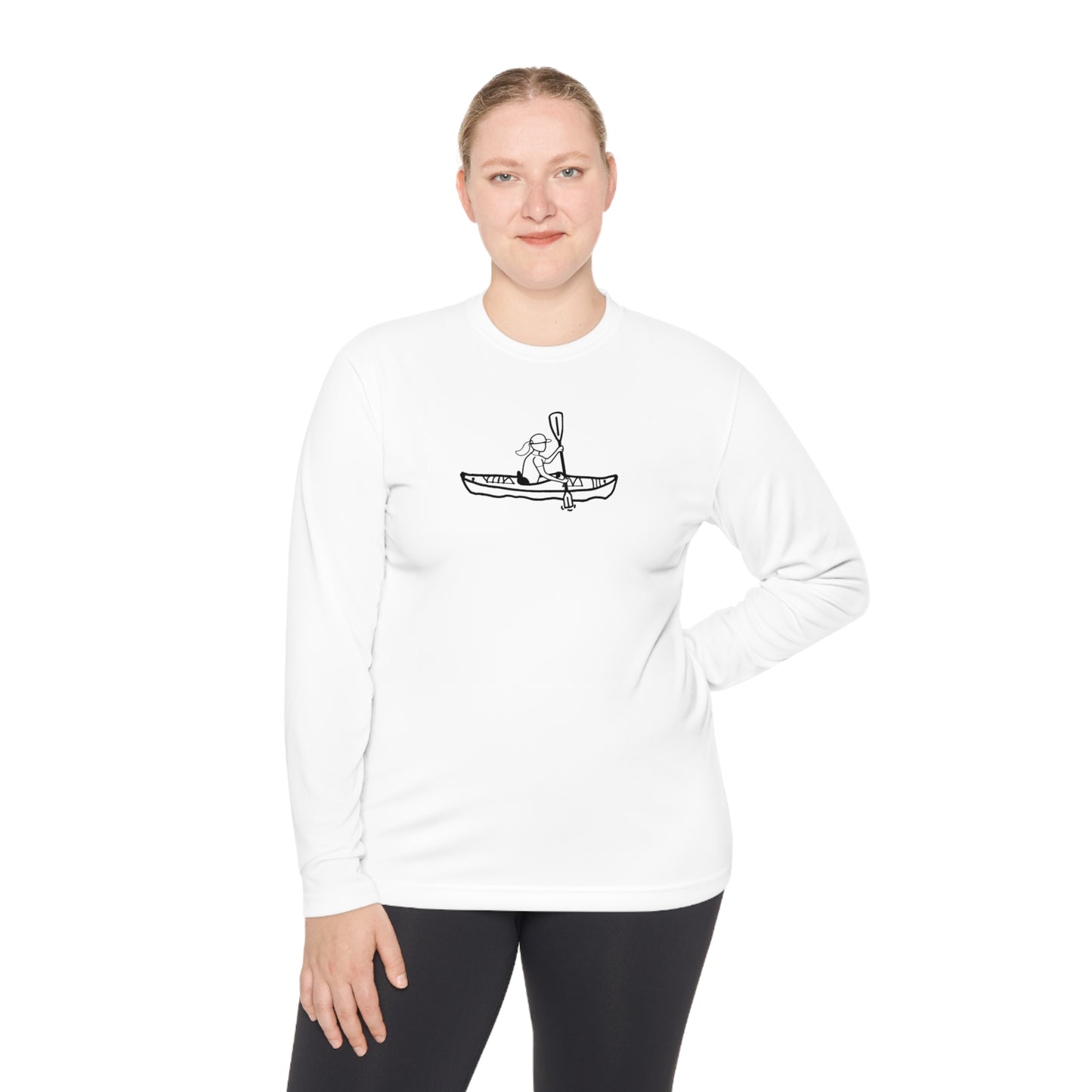 Lightweight Long Sleeve Tee (Kayak Girl Design)