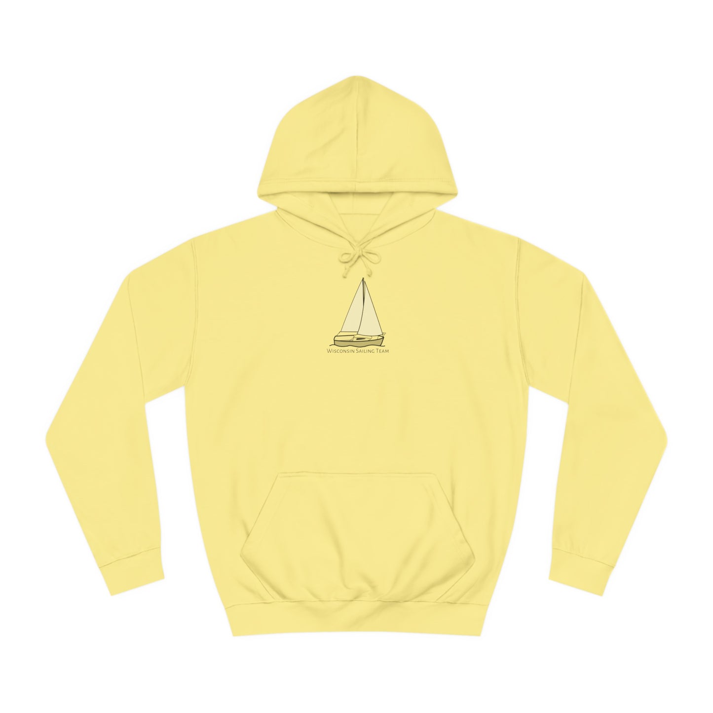 Wisconsin Sailing Team Plain Sailboat - Medium Weight Hoodie