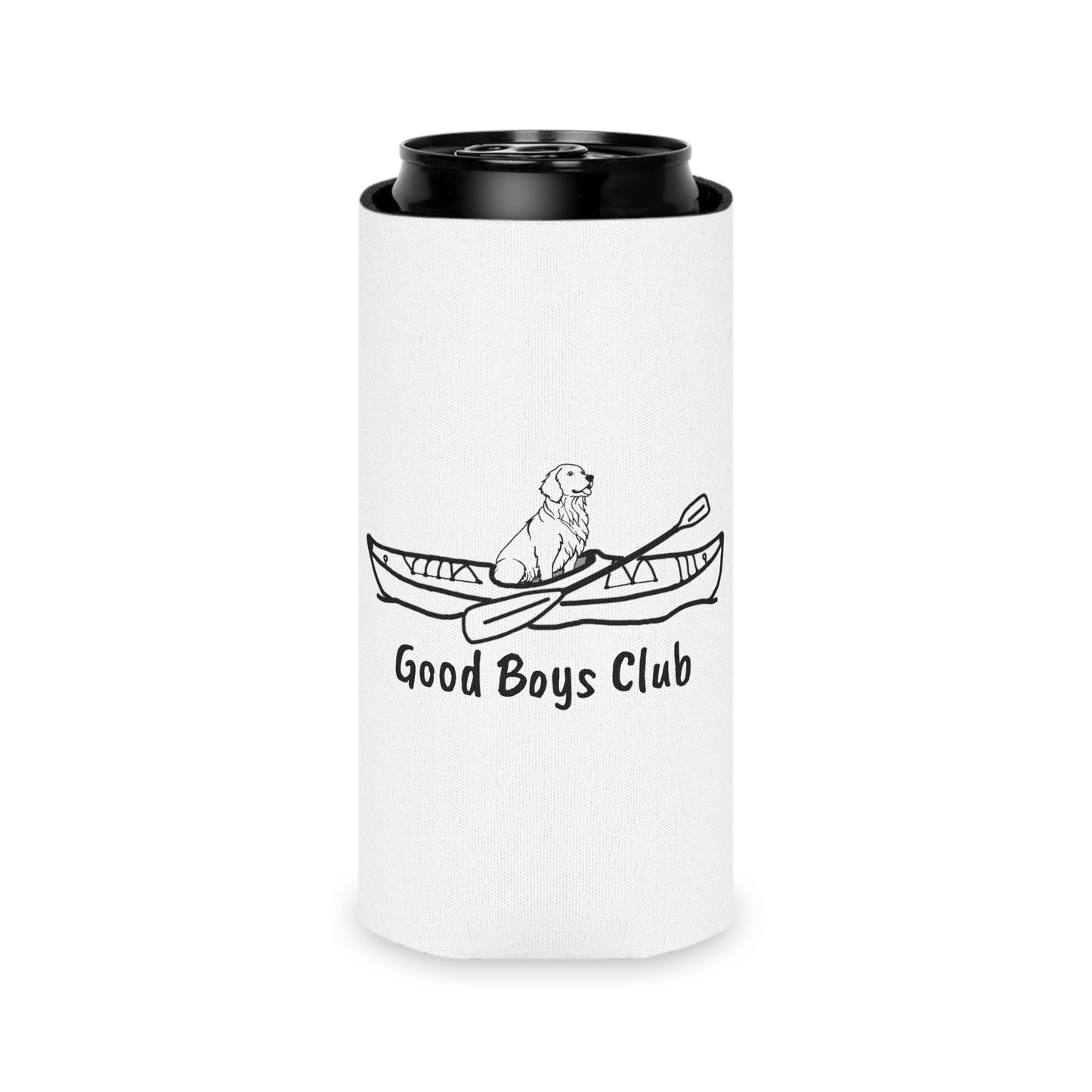 Okauchee Lake Golden Retriever Good Boys Club Can Koozie