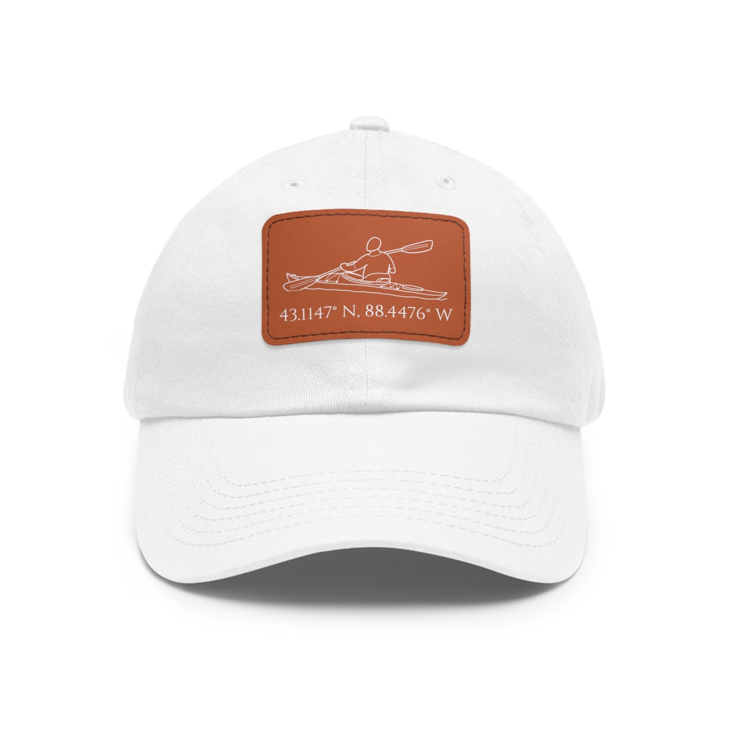 Hat with Leather Patch (Kayak Male Design)