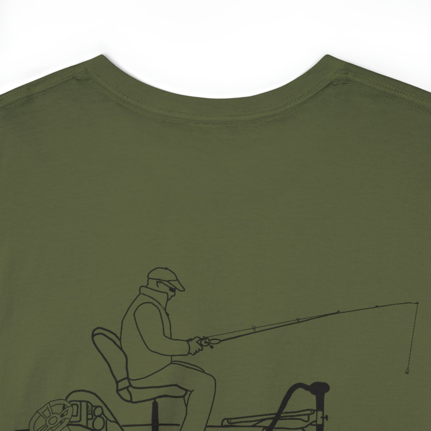 Trolling Motor Fishing - Lac LaBelle Unisex Heavy Tee Shirt