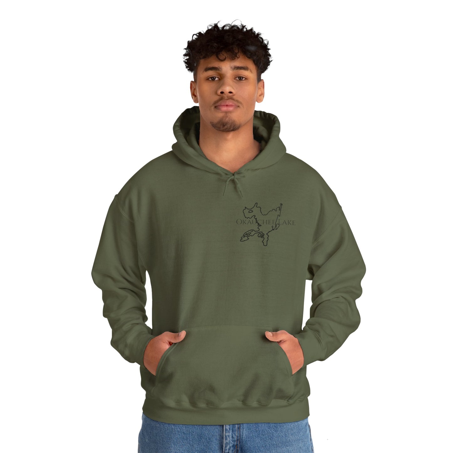 Unisex Heavy Blend Hooded Sweatshirt (Trolling Motor Fishing, Bite or Beer Design)