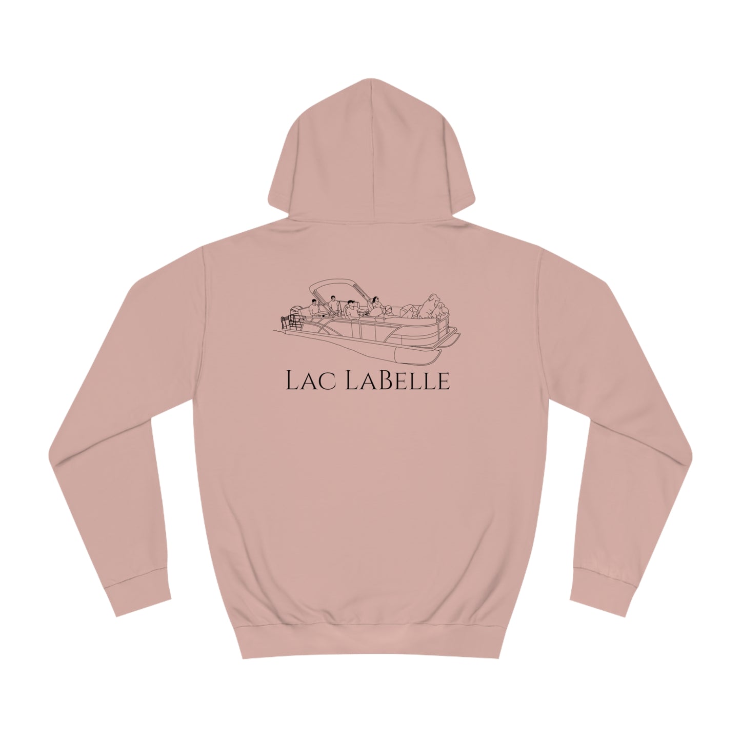 Pontoon Boat Family With Dogs - Lac LaBelle Unisex Hoodie Medium Weight