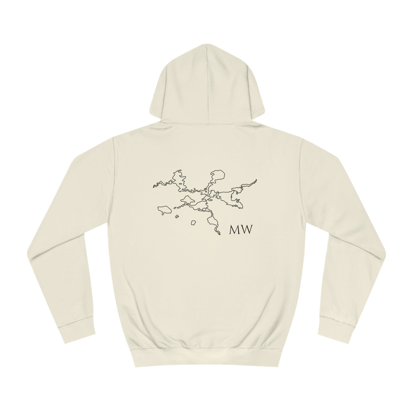 Manitowish Waters Wakeboard Patch - Unisex Hoodie Medium Weight