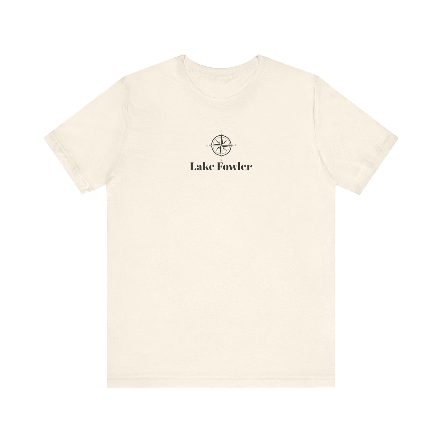 Lake Folwer Compass Rose Unisex Lightweight Short Sleeve Tee