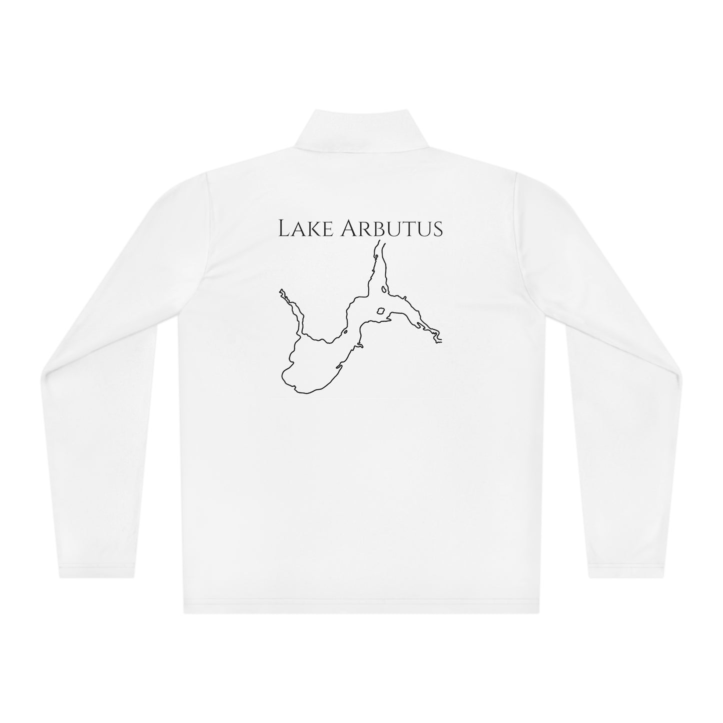 Lake Arbutus Unisex Quarter-Zip - compass rose patch