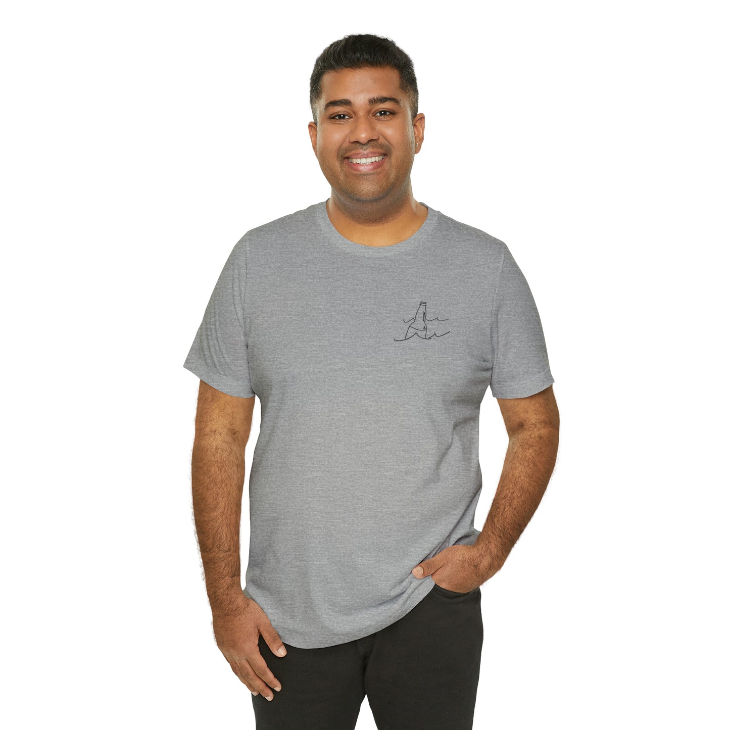 Bottle Patch - lac LaBelle Unisex Lightweight Short Sleeve Tee