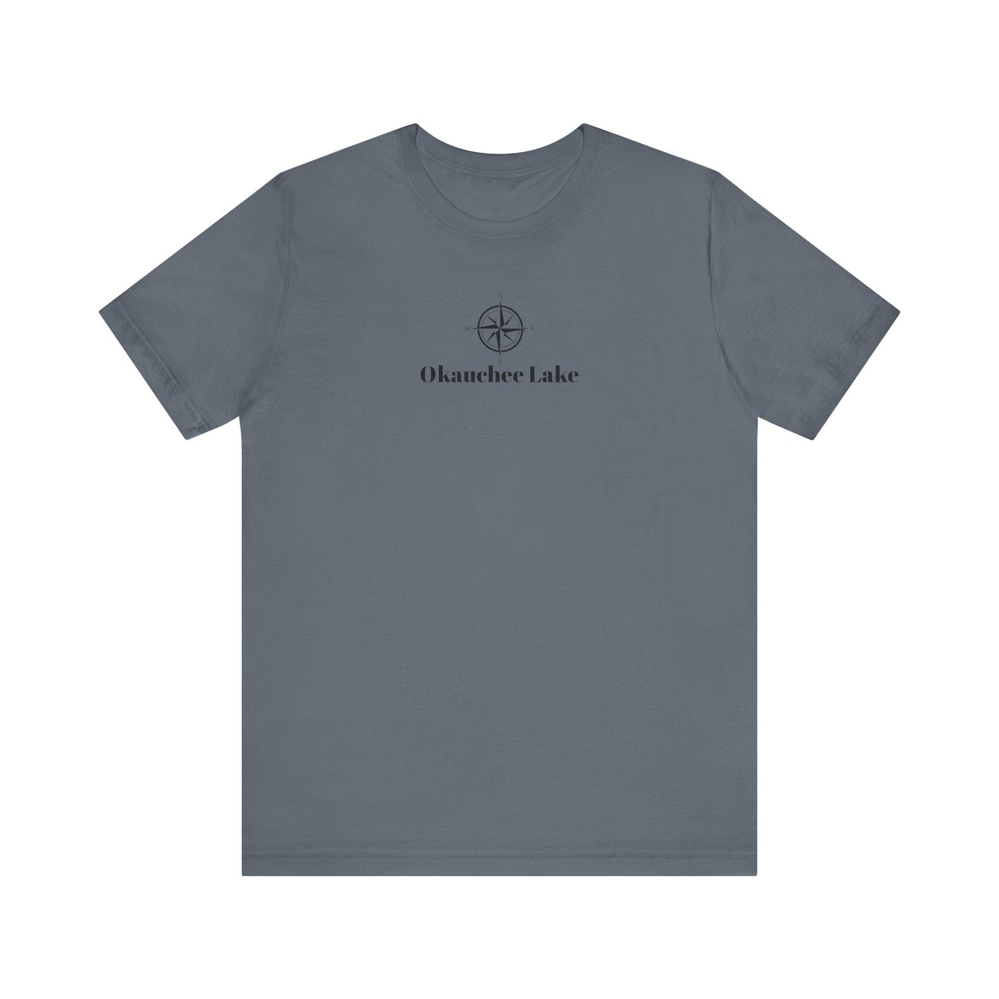 Okauchee Lake Compass Rose Unisex Lightweight Short Sleeve Tee