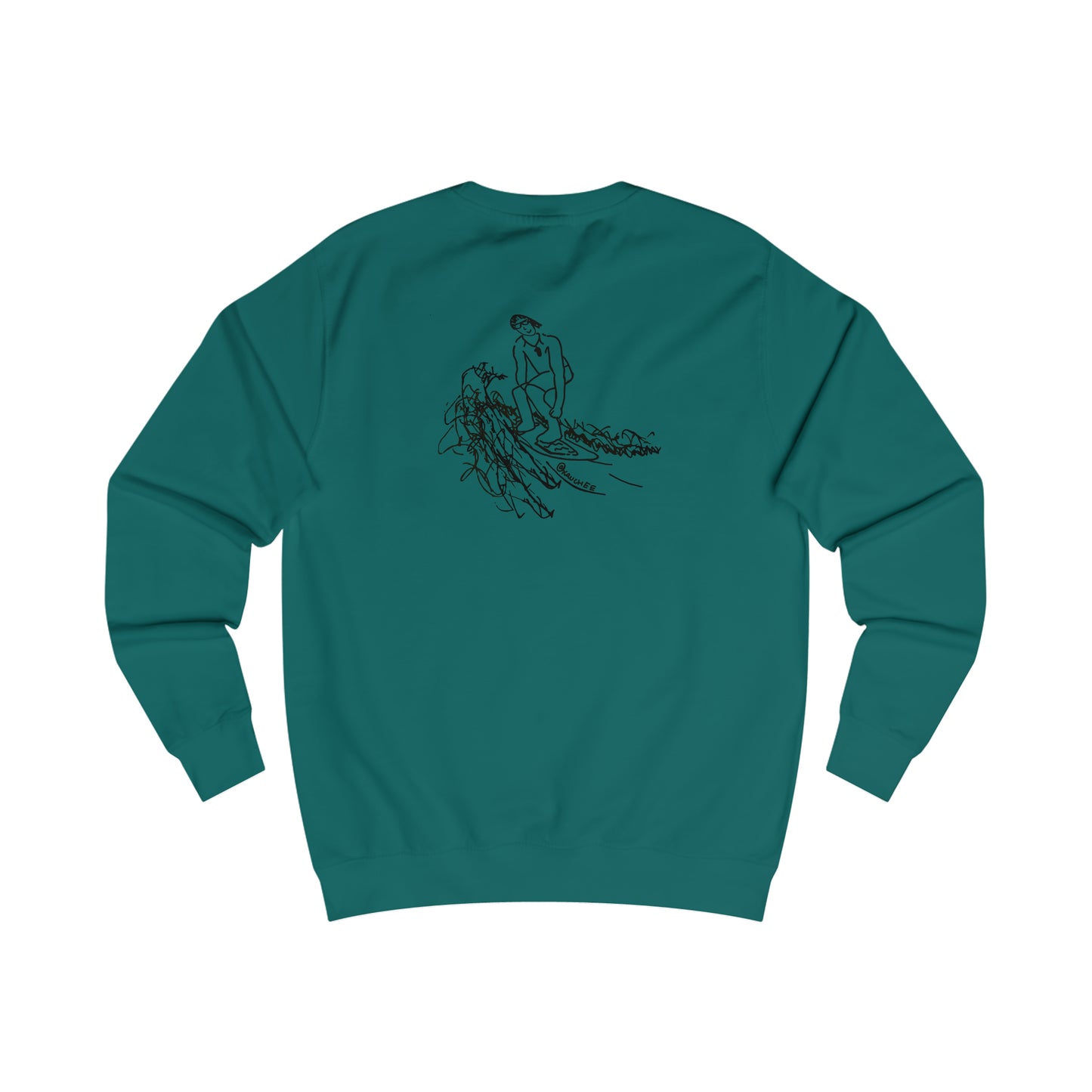 Bottle Patch, Surf Sketch - Men's Crewneck