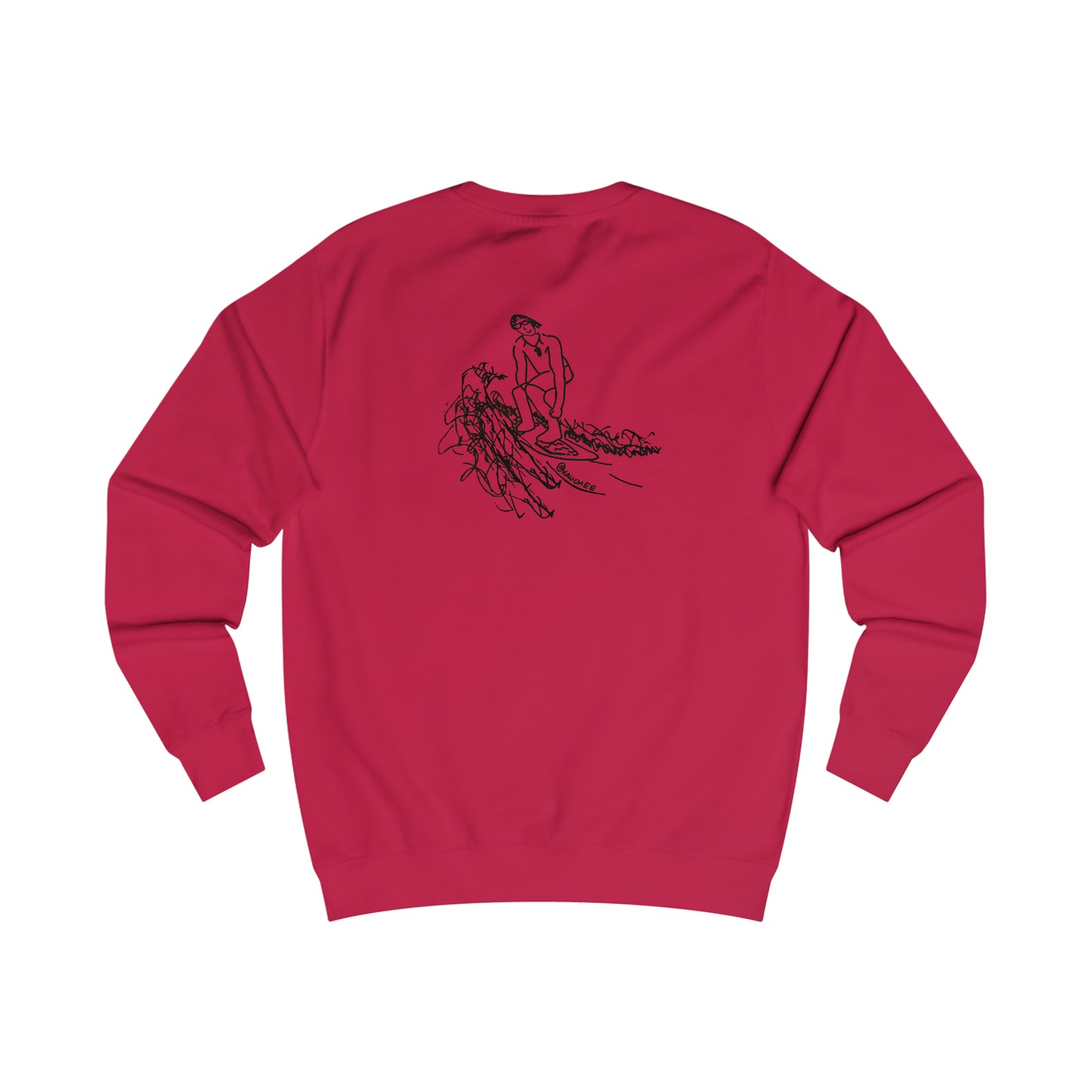 Bottle Patch, Surf Sketch - Men's Crewneck