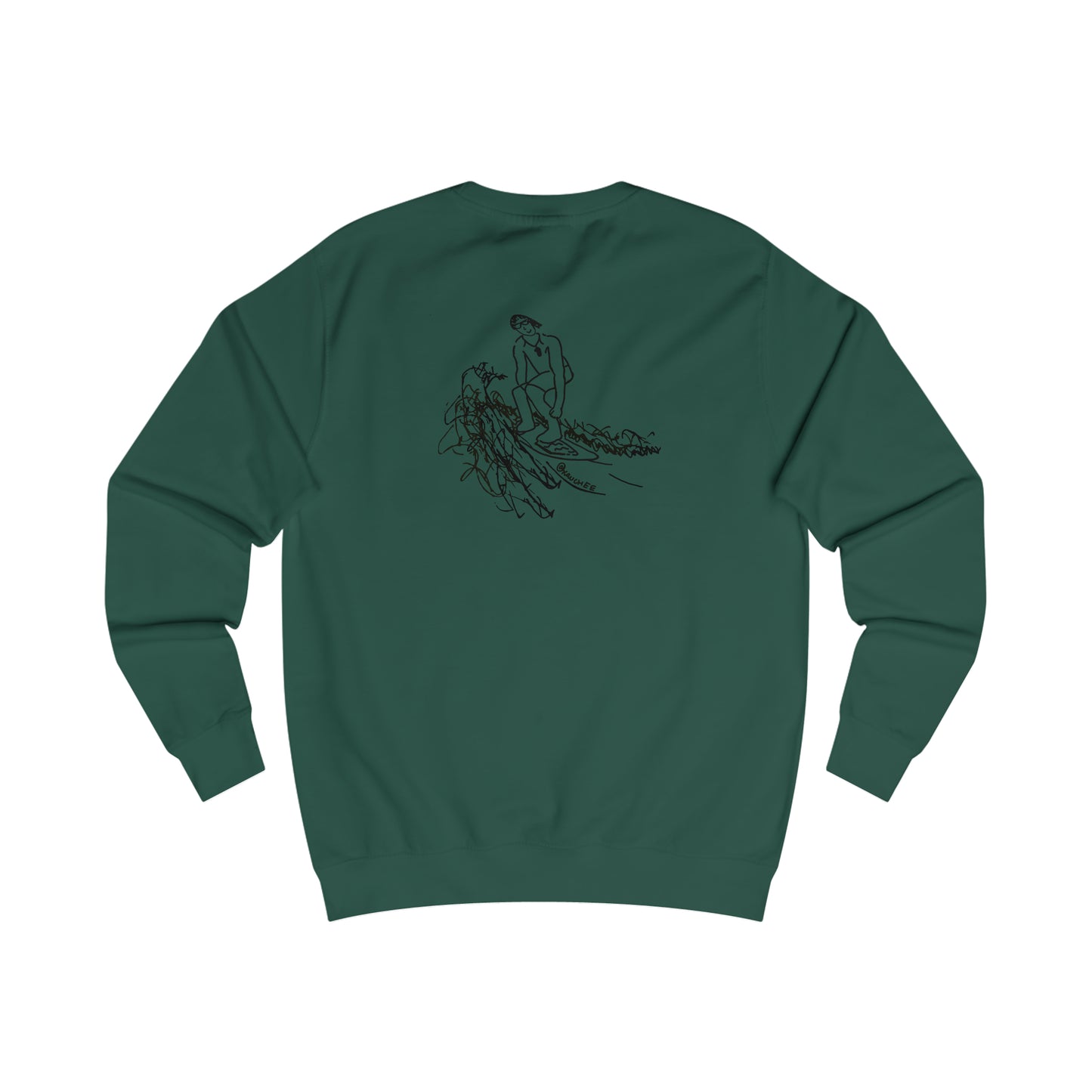 Bottle Patch, Surf Sketch - Men's Crewneck