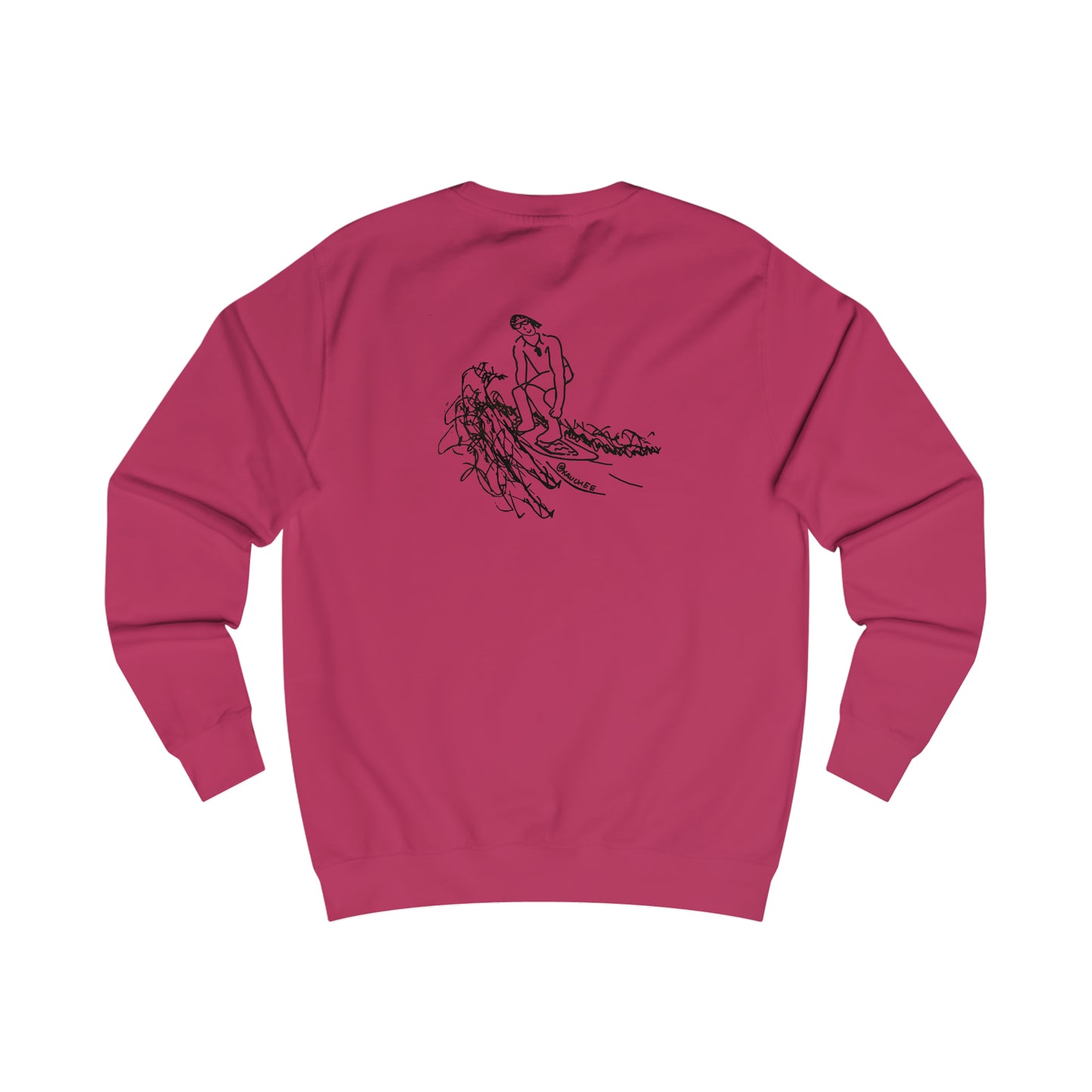 Bottle Patch, Surf Sketch - Men's Crewneck