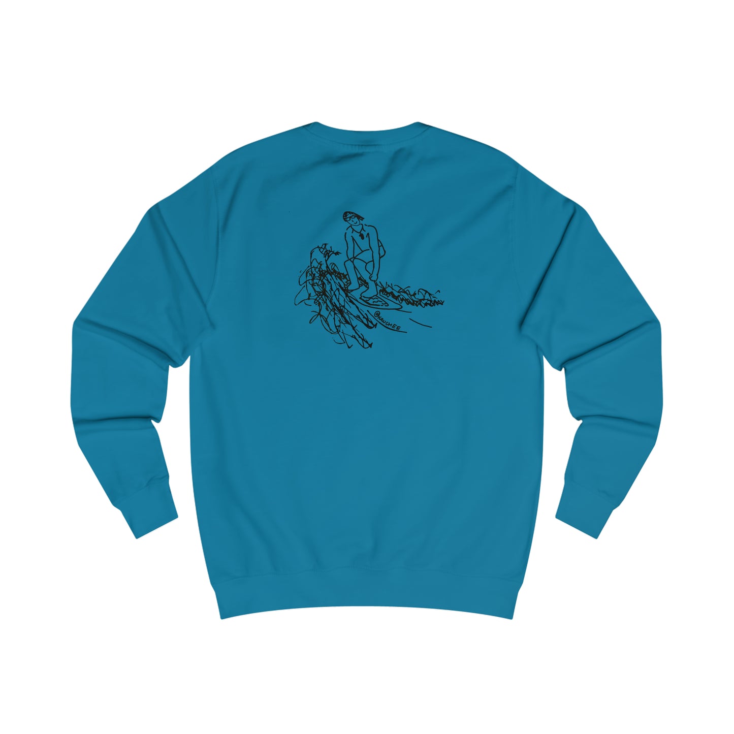 Bottle Patch, Surf Sketch - Men's Crewneck