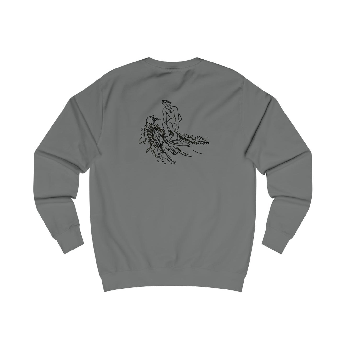 Bottle Patch, Surf Sketch - Men's Crewneck