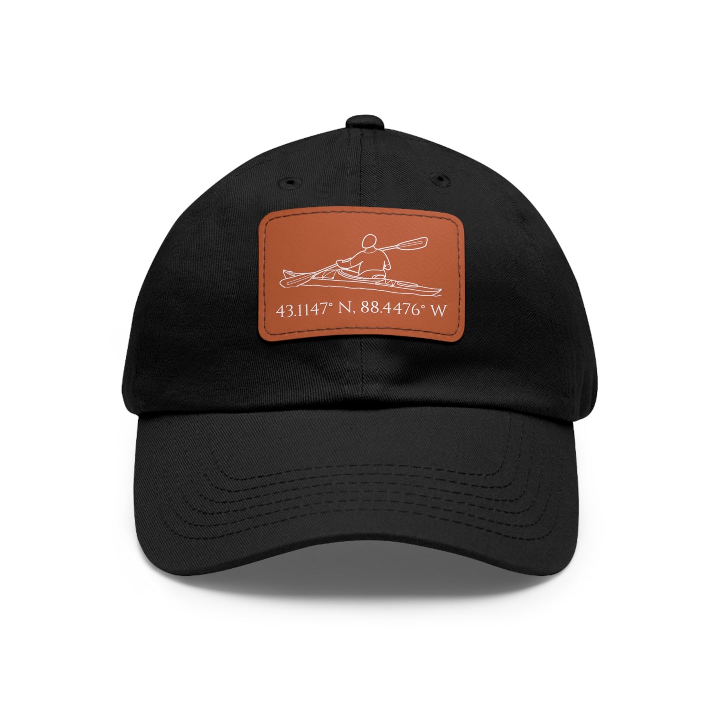 Hat with Leather Patch (Kayak Male Design)