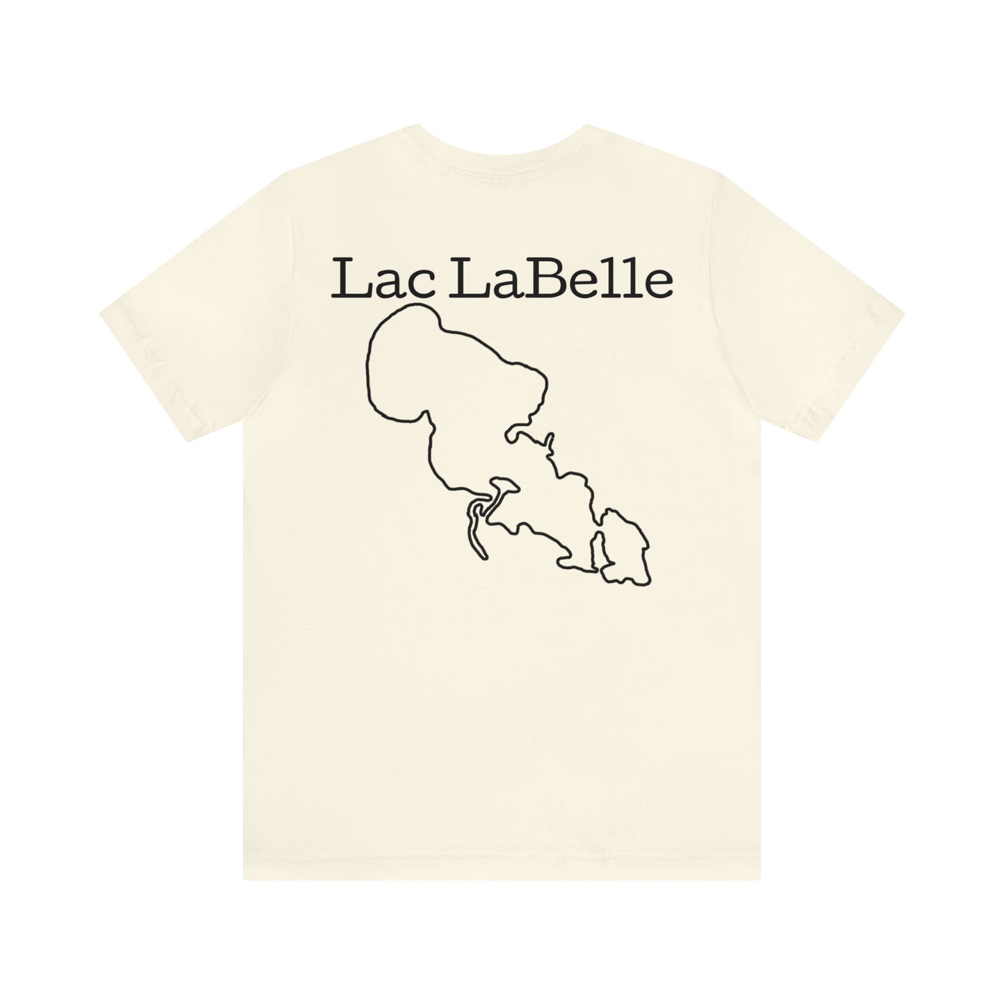 Lac LaBelle, Kayak Dog - Unisex Lightweight Short Sleeve Tee