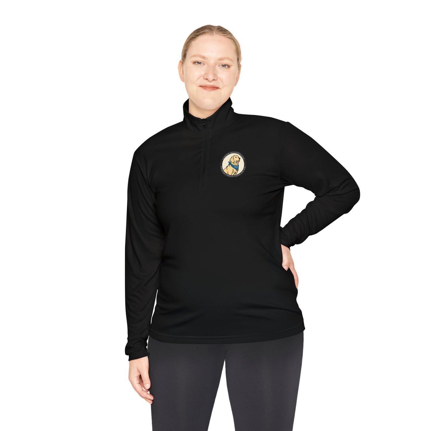 Custom Lake Clothing Golden Logo Unisex Quarter-Zip Pullover