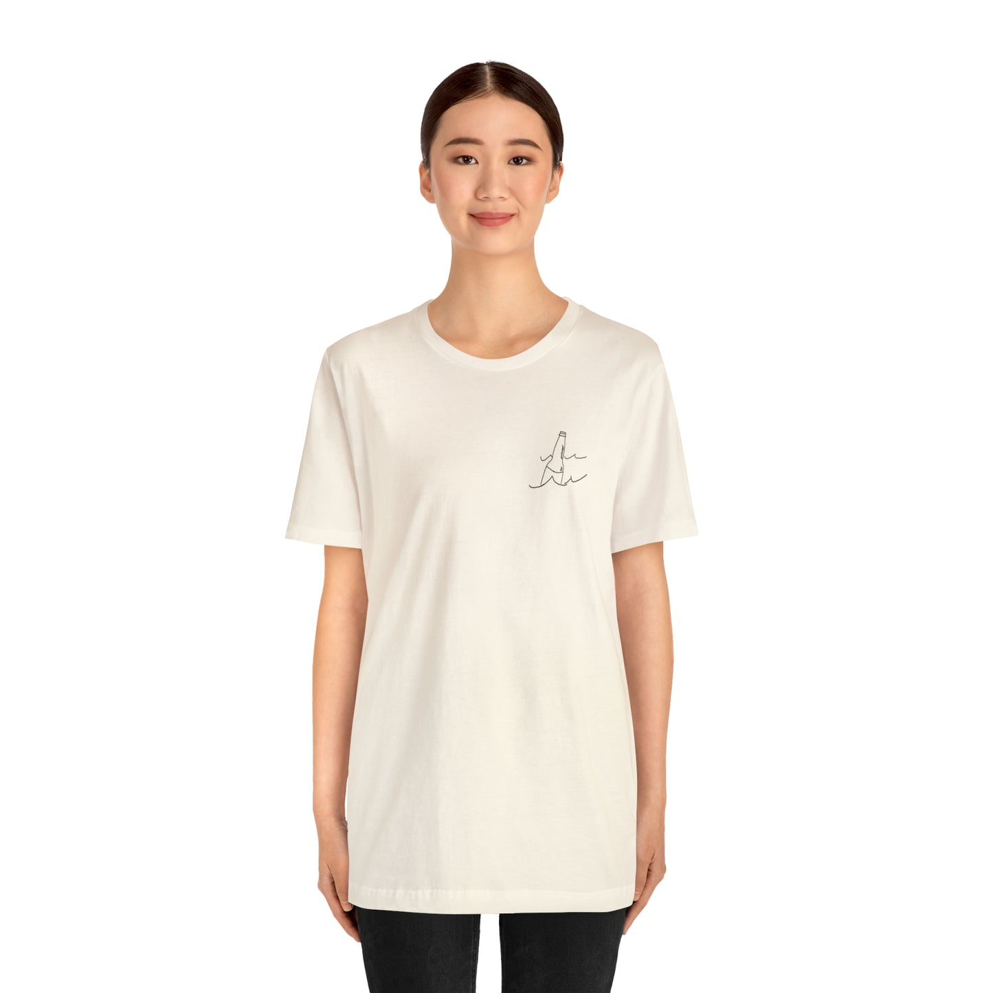 Bottle Patch - lac LaBelle Unisex Lightweight Short Sleeve Tee