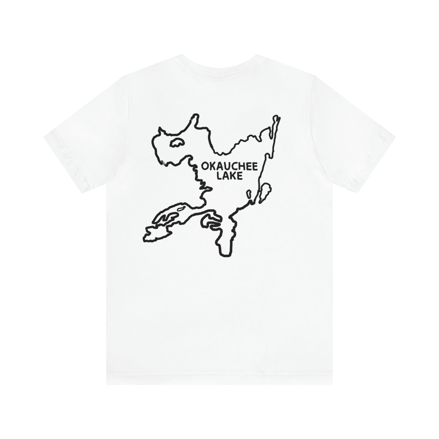 Okauchee Lake, Standup Jetski Fall - Unisex Lightweight Short Sleeve Tee