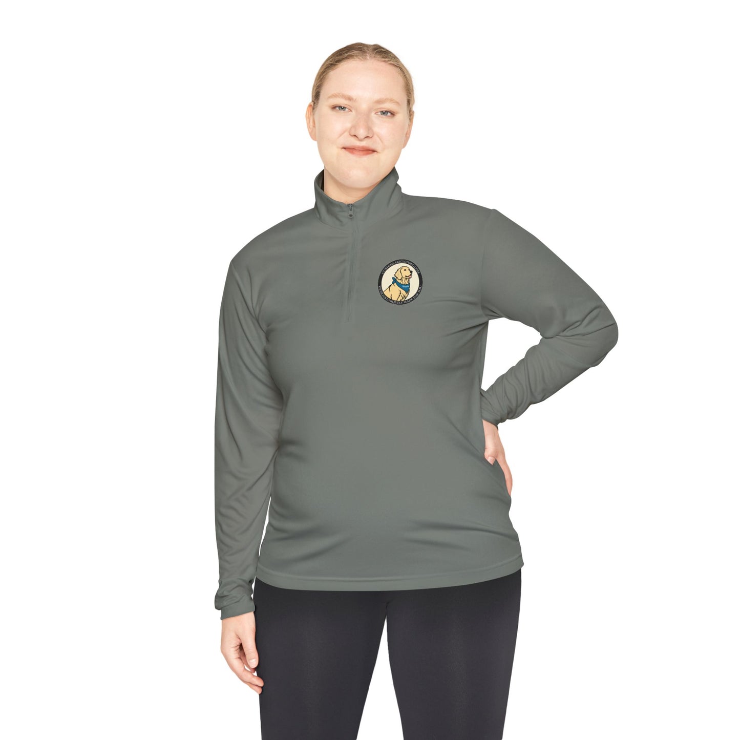 Custom Lake Clothing Golden Logo Unisex Quarter-Zip Pullover