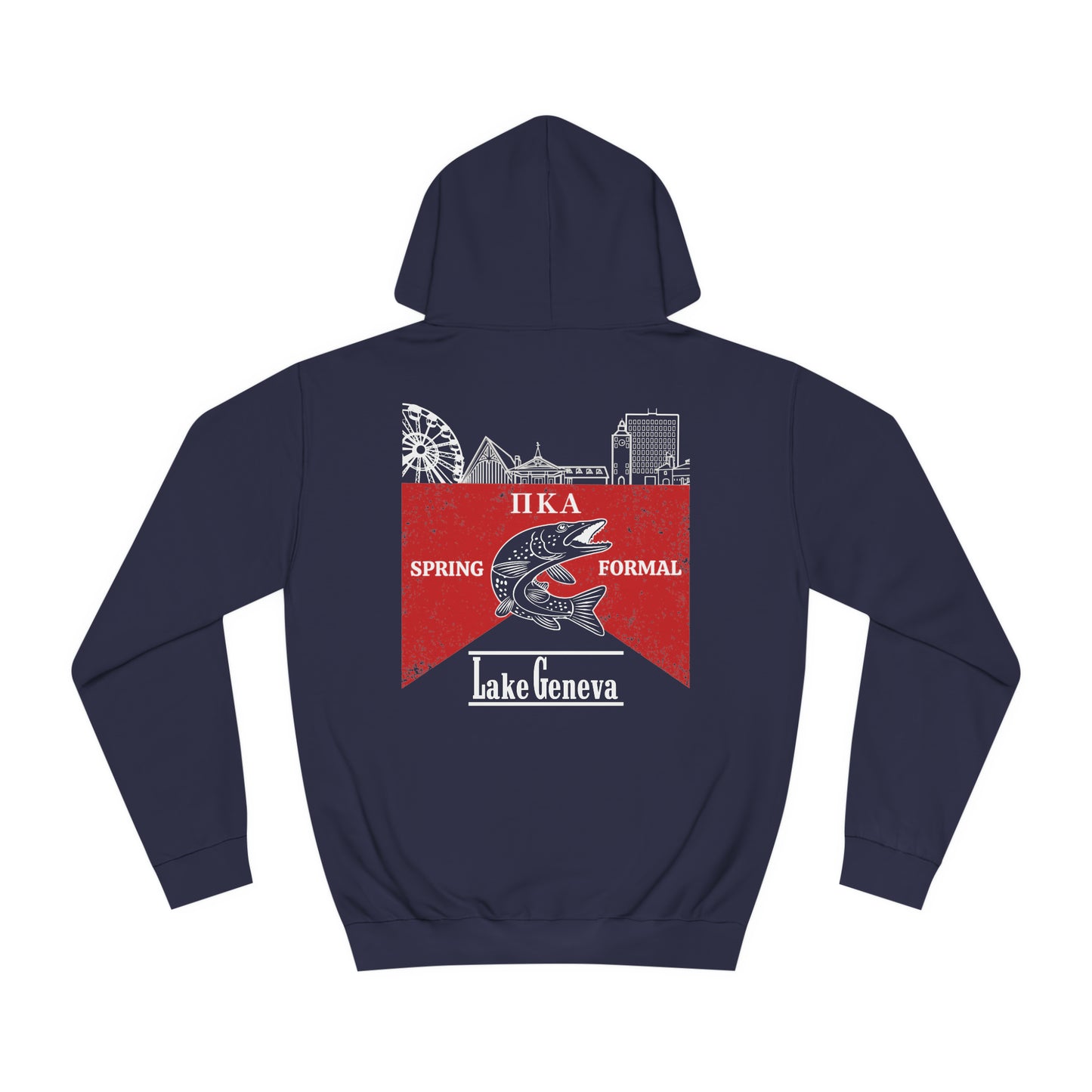 Pike Final Mockup Budweiser Red Unisex Hoodie Medium Weight