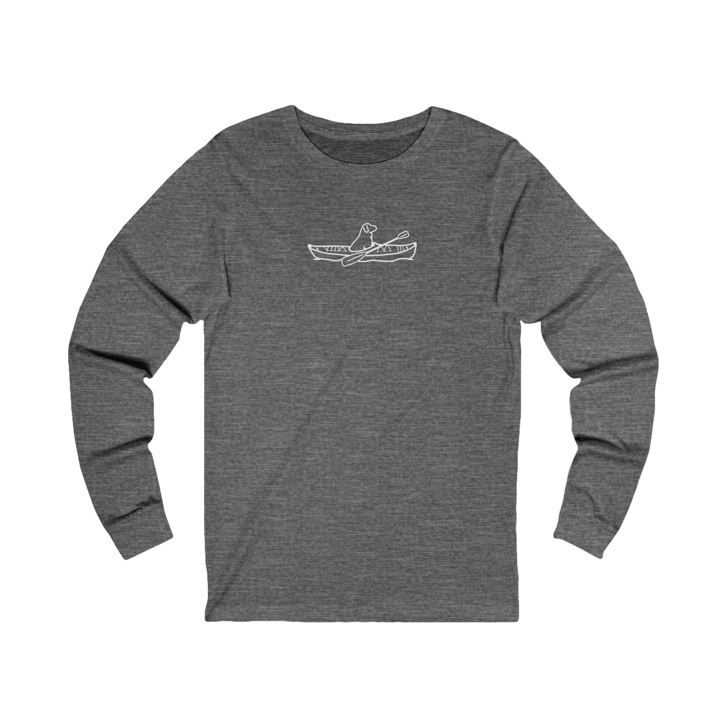 Kayak Dog - Lab Plain - Unisex Long Sleeve Tee (Cotton)