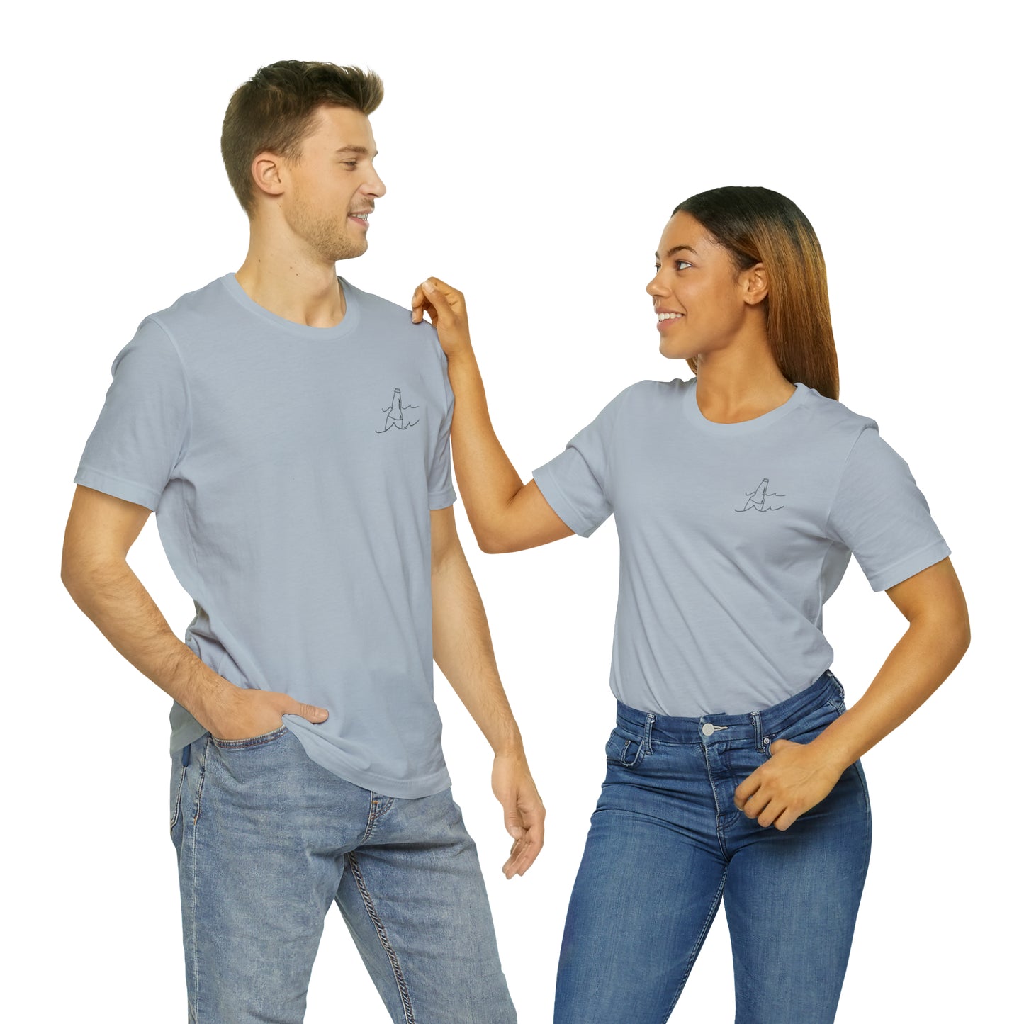 Bottle Patch - lac LaBelle Unisex Lightweight Short Sleeve Tee