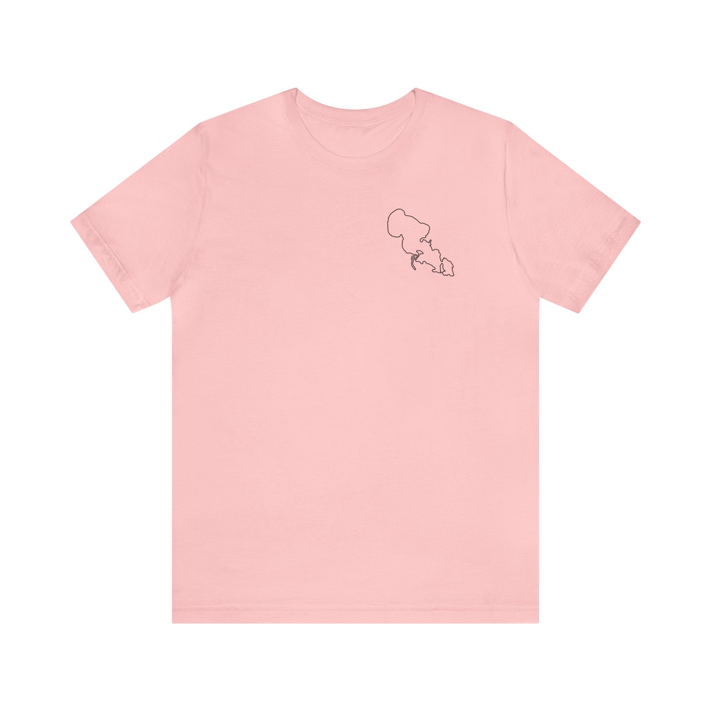 Wisconsin Sailing - Lac LaBelle Unisex Lightweight Short Sleeve Tee