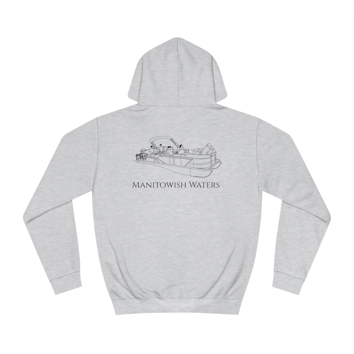 Manitowish Waters Pontoon Boat Family With Dogs - Unisex Hoodie Medium Weight