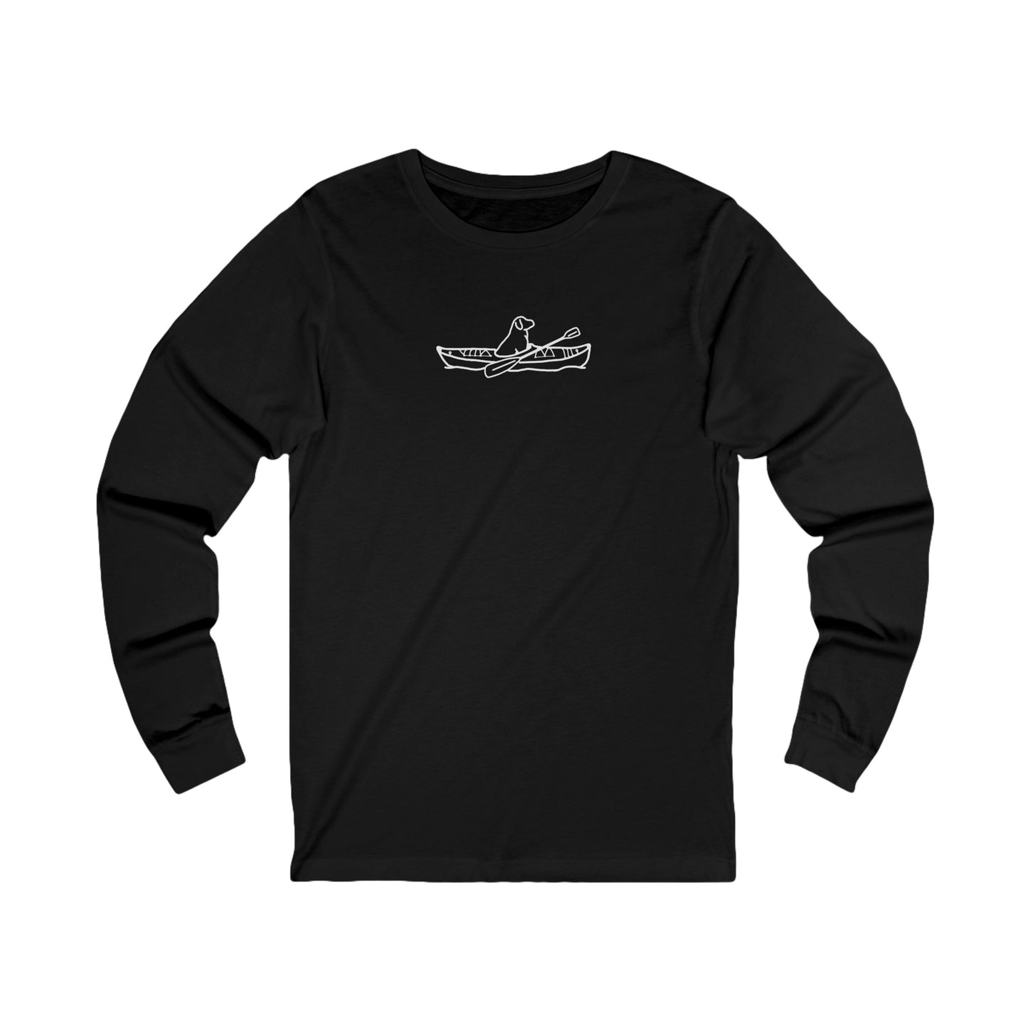 Kayak Dog - Lab Plain - Unisex Long Sleeve Tee (Cotton)
