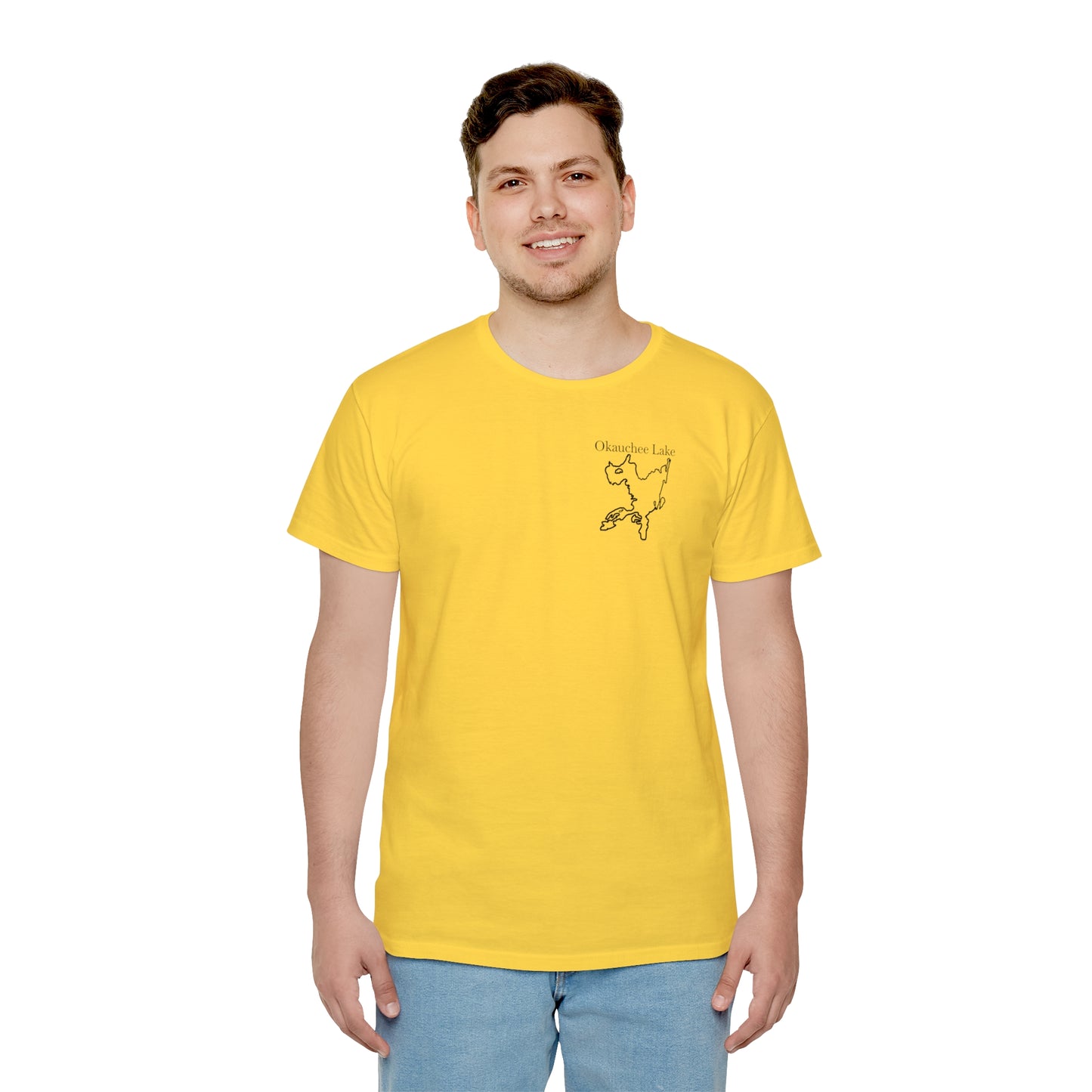 Okauchee Lake, kayak back - Unisex Lightweight short sleeve