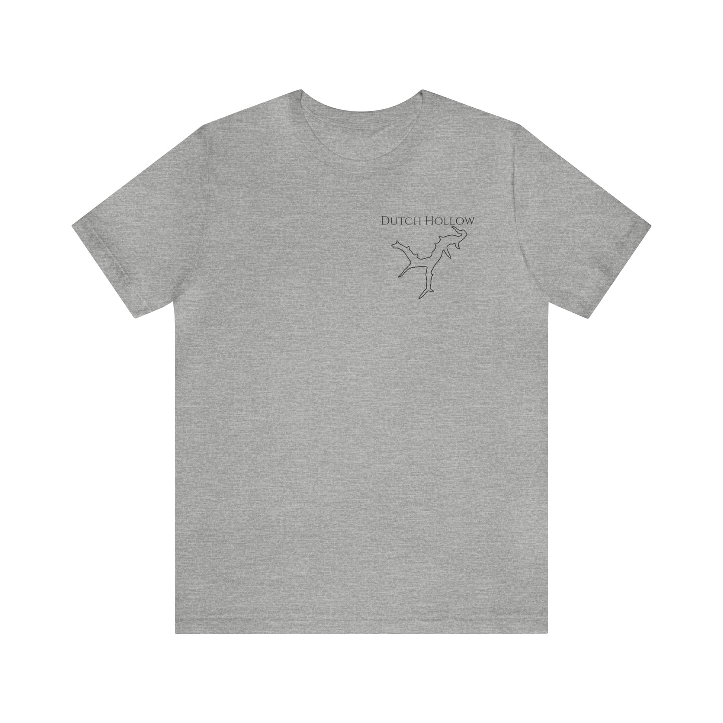 Dutch Hollow Lake, Trolling Motor Fishing Color - Unisex Lightweight Short Sleeve Tee