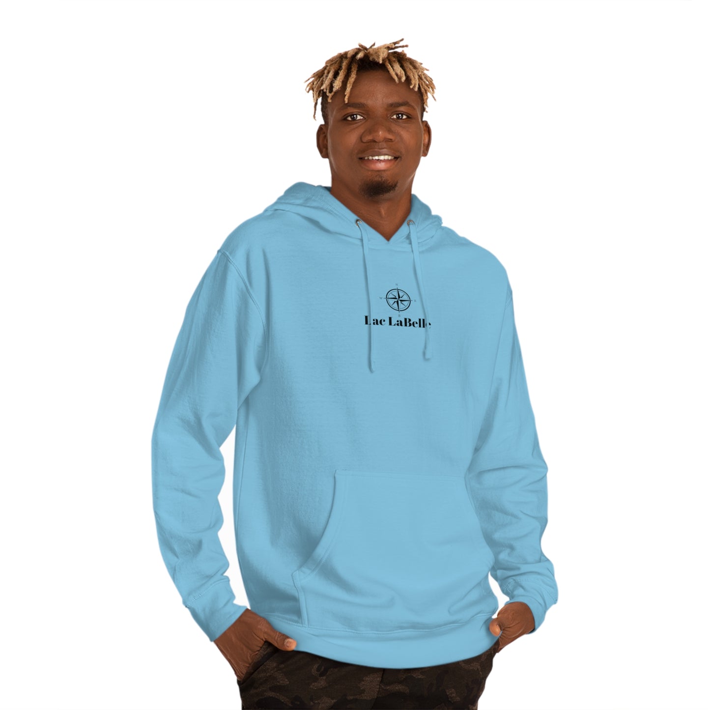 Lac LaBelle Compass Rose Unisex Hooded Sweatshirt ITC