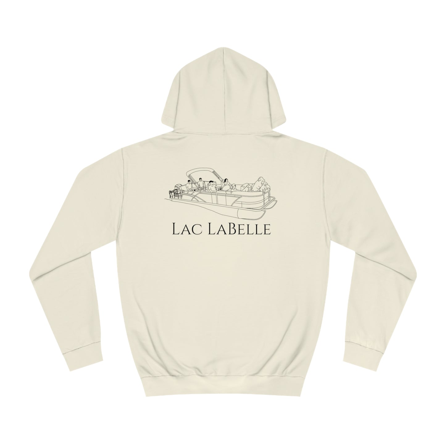 Pontoon Boat Family With Dogs - Lac LaBelle Unisex Hoodie Medium Weight
