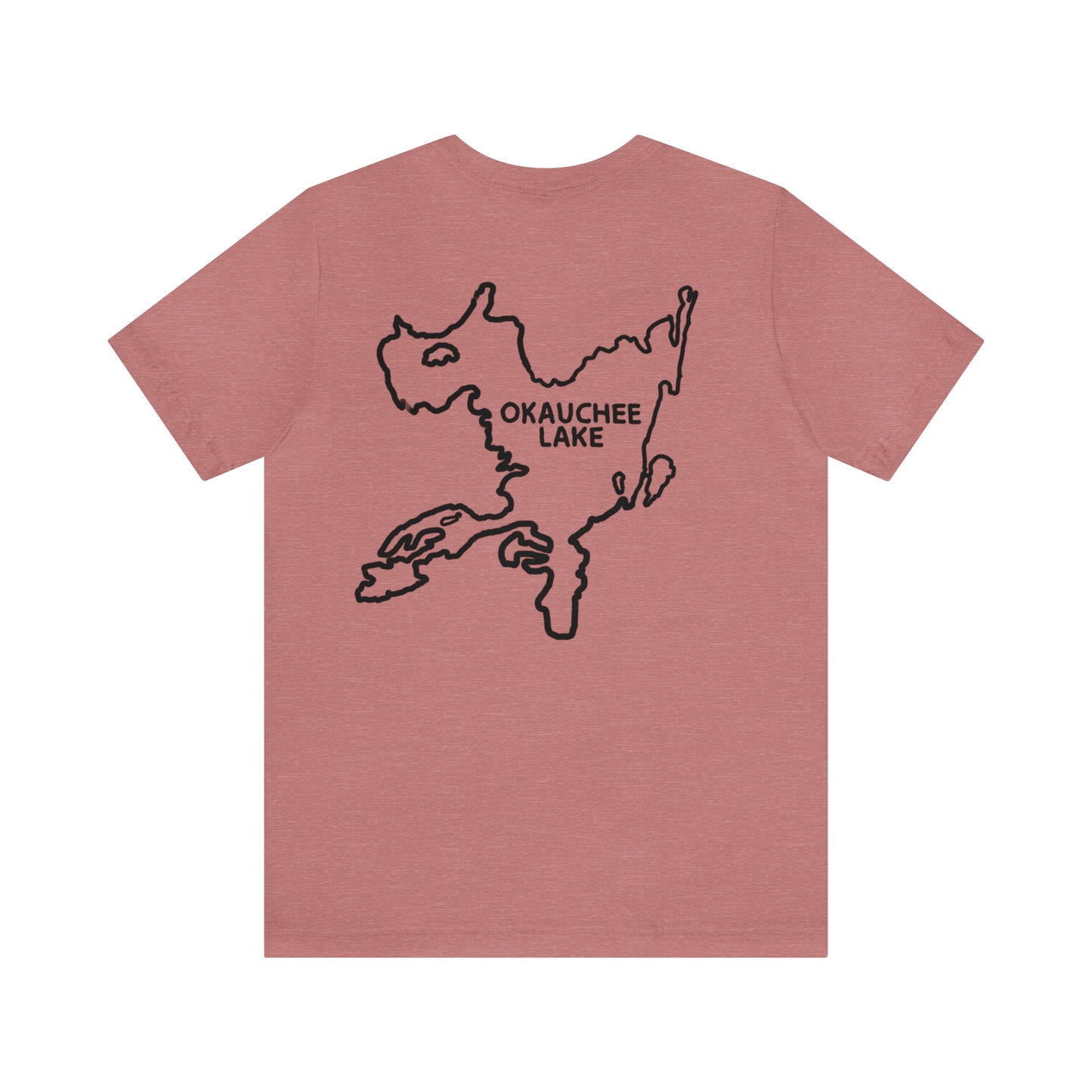 Okauchee Lake, 2 Guys Fishing In Boat - Unisex Lightweight Short Sleeve Tee