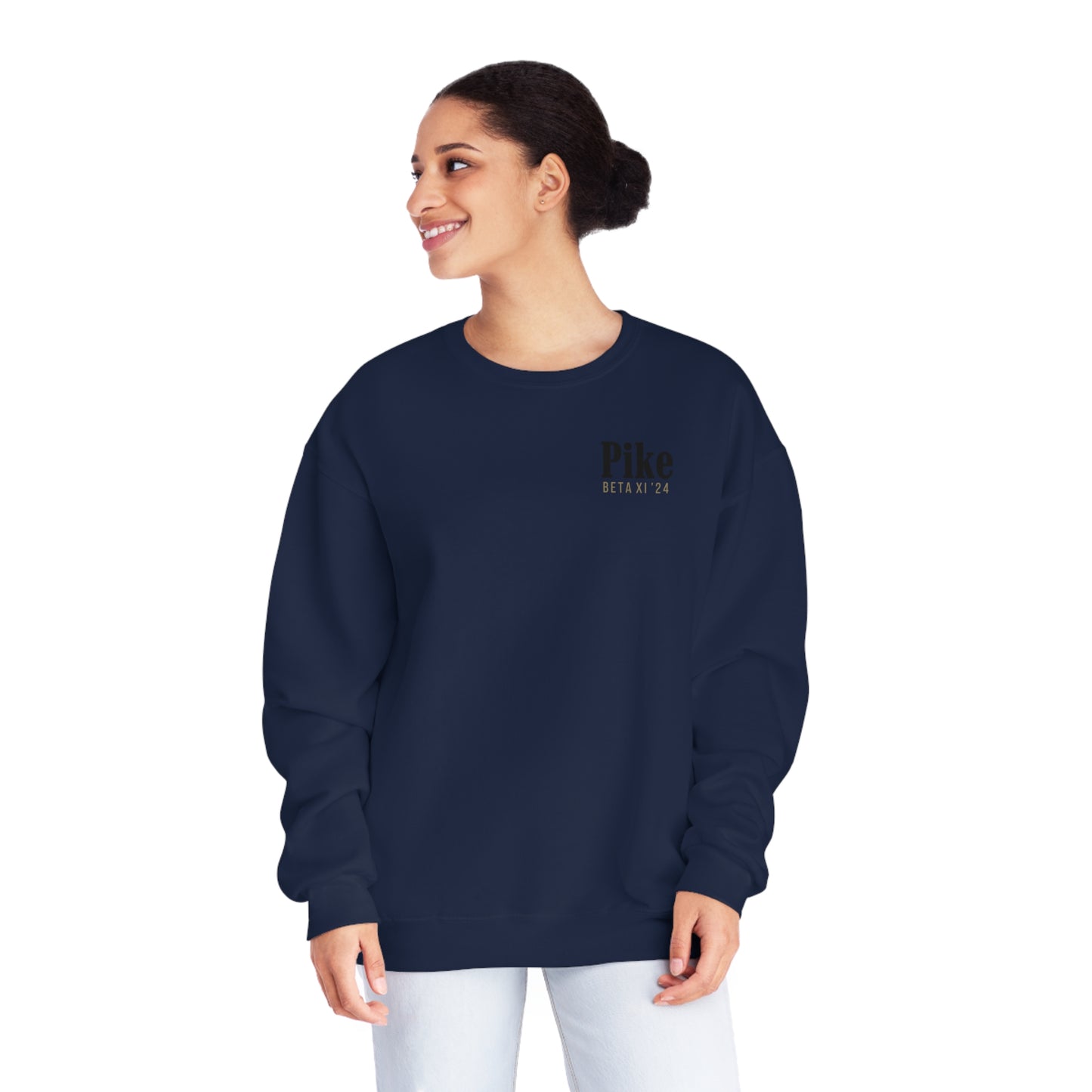 Pike Mockup 1 Crewneck Sweatshirt budwiser red
