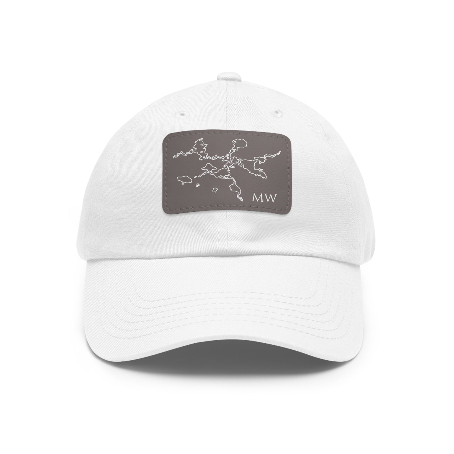 Mantowish Waters Embroidered Hat with Leather Patch