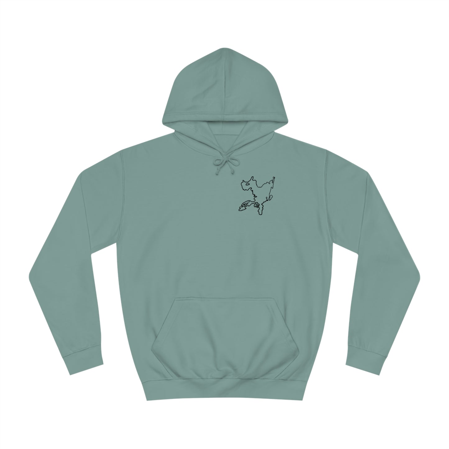 Fishing Off Dock - Okauchee Lake Unisex Hoodie Medium Weight