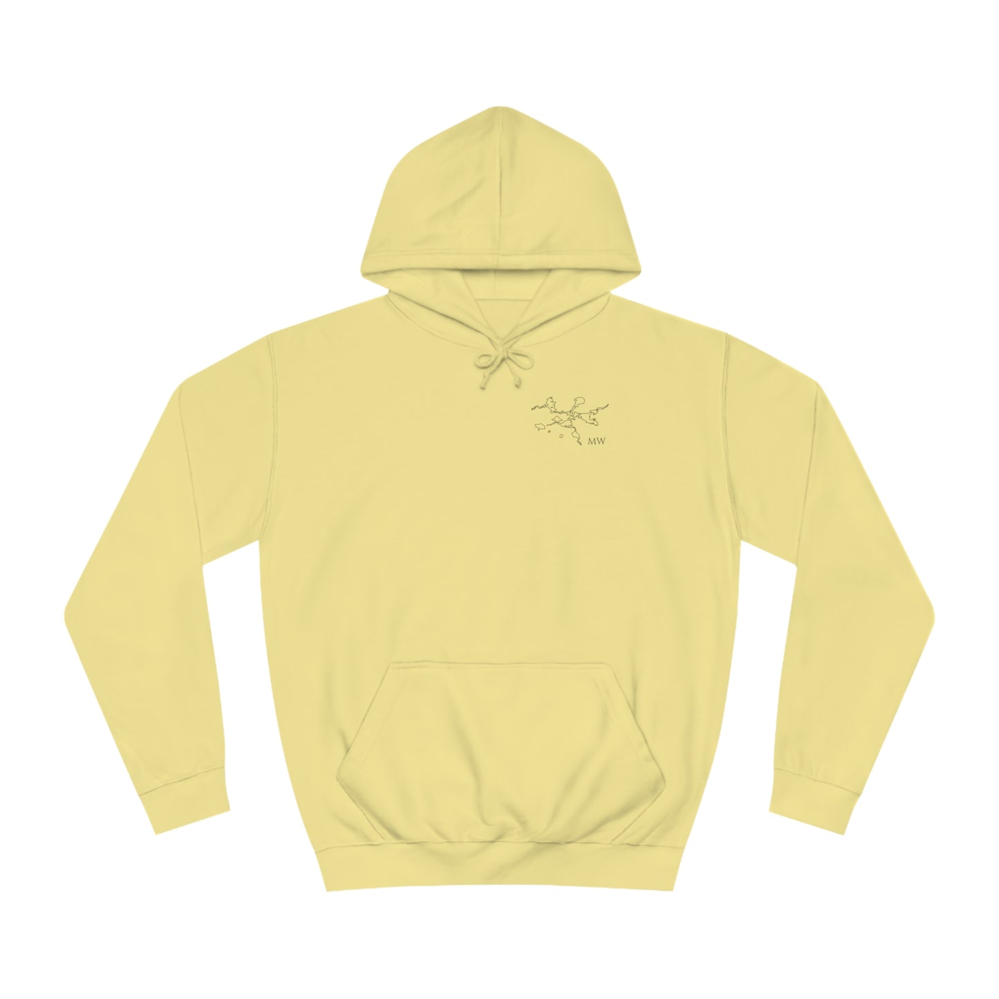 Manitowish Waters Surf Sketch - Lac LaBelle Unisex Hoodie Medium Weight