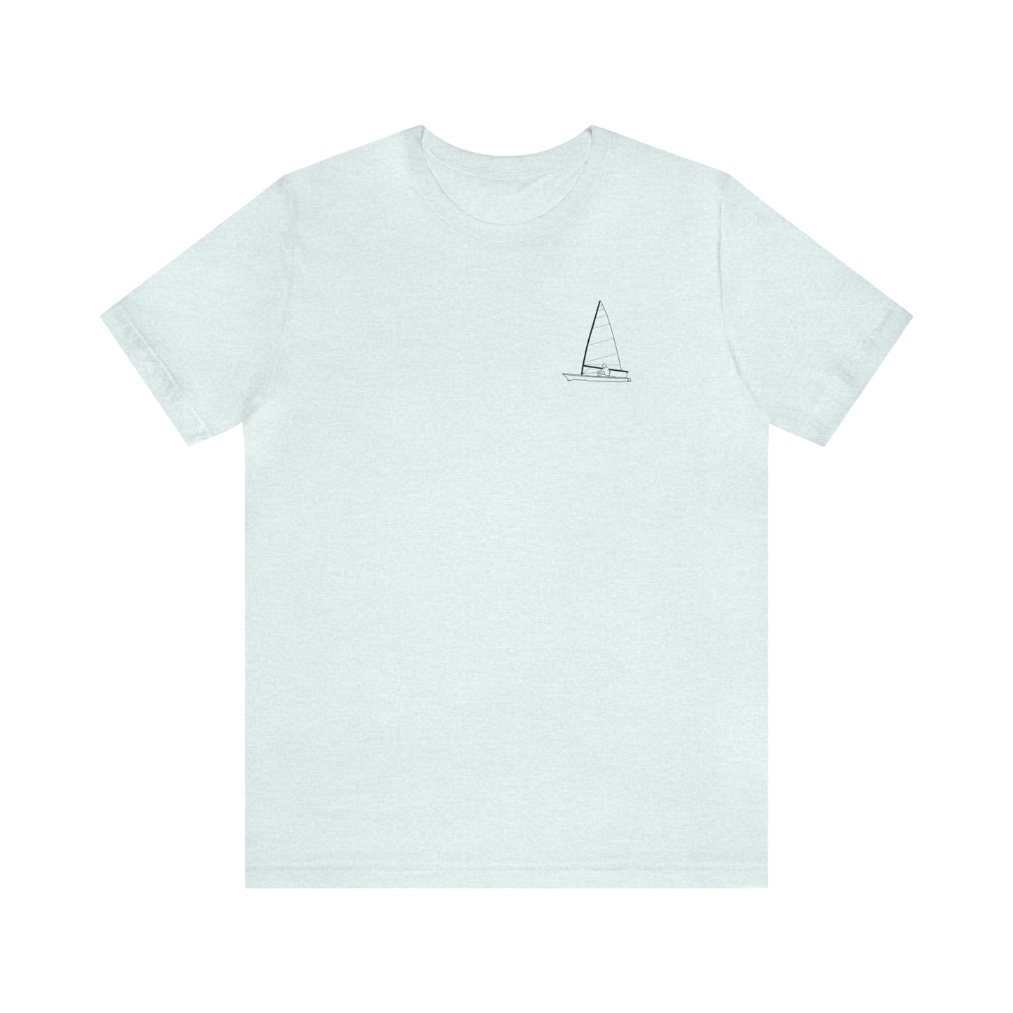 Sailing Patch - Manitowish Waters Unisex Lightweight Short Sleeve Tee
