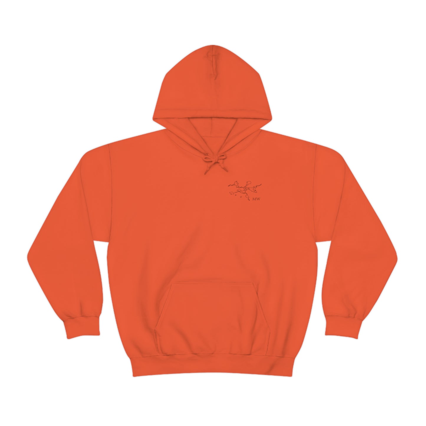 Manitowish Waters Surfing Sketch - Unisex Heavy Blend Hooded Sweatshirt